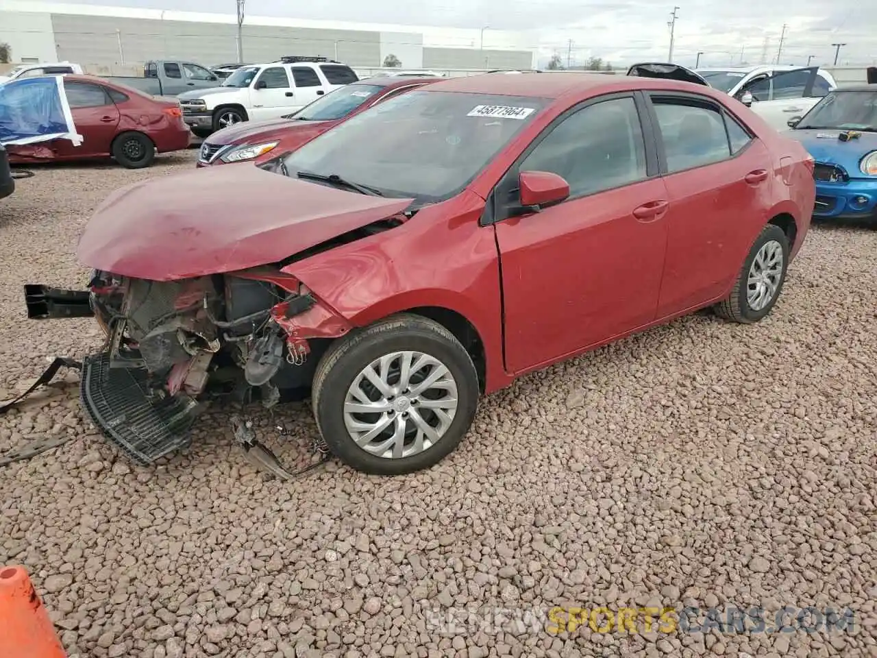 1 Photograph of a damaged car 2T1BURHE4KC178830 TOYOTA COROLLA 2019