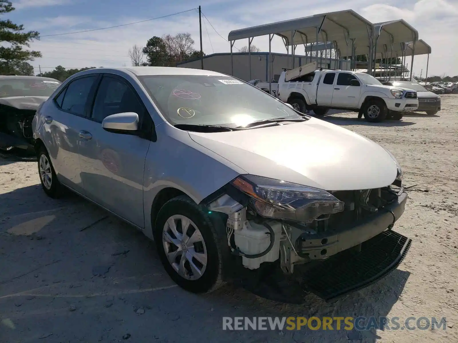 1 Photograph of a damaged car 2T1BURHE4KC178875 TOYOTA COROLLA 2019