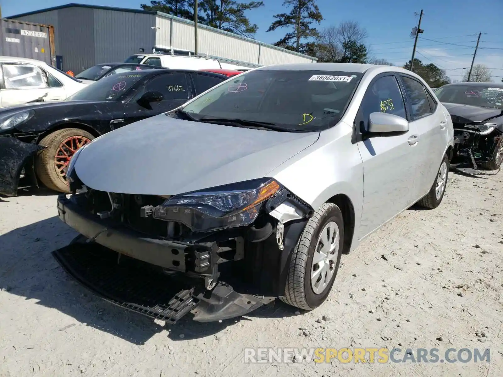 2 Photograph of a damaged car 2T1BURHE4KC178875 TOYOTA COROLLA 2019