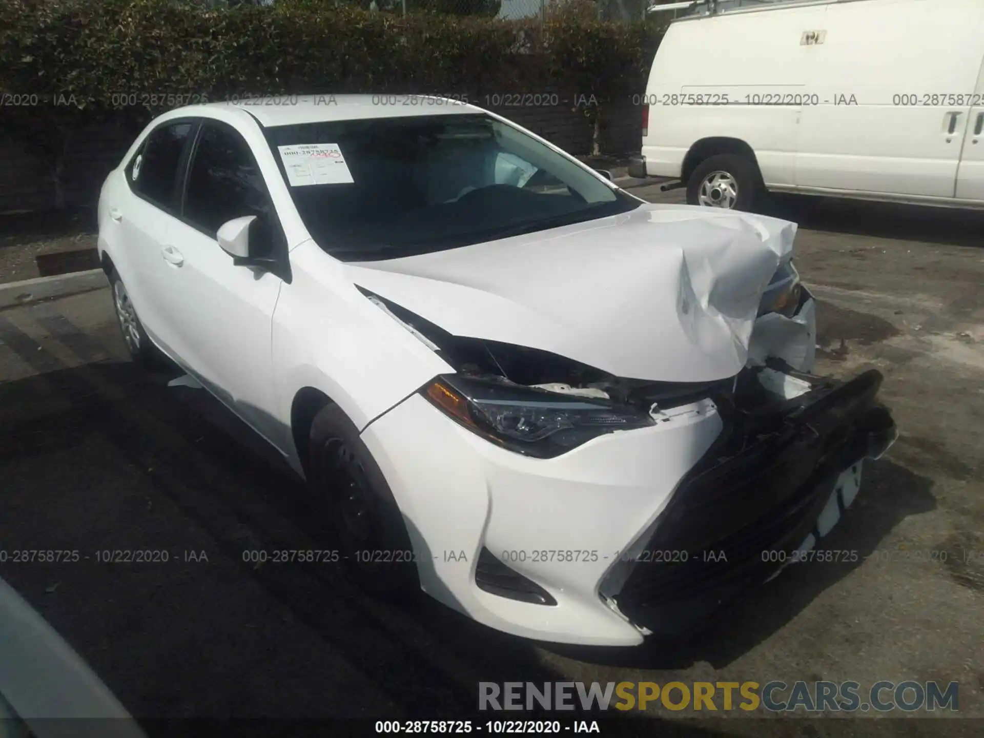 1 Photograph of a damaged car 2T1BURHE4KC179637 TOYOTA COROLLA 2019