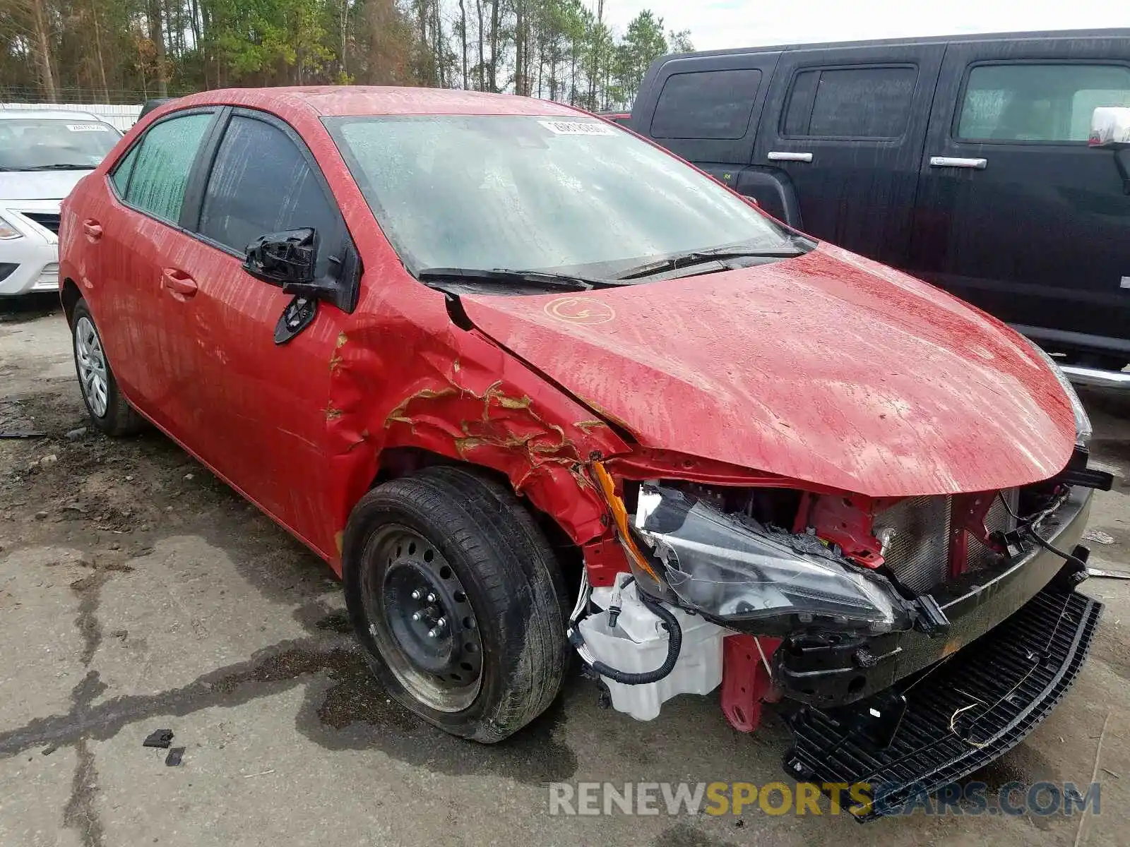 1 Photograph of a damaged car 2T1BURHE4KC180156 TOYOTA COROLLA 2019