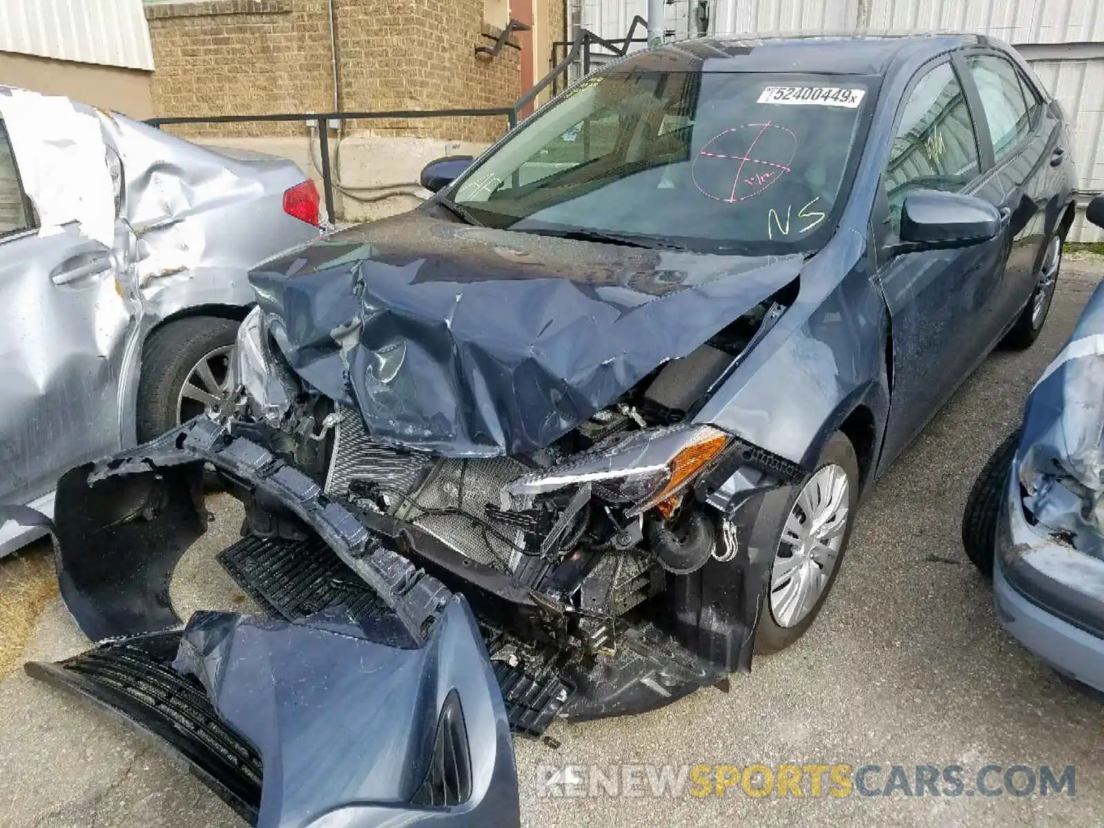2 Фотография поврежденного автомобиля 2T1BURHE4KC180268 TOYOTA COROLLA 2019