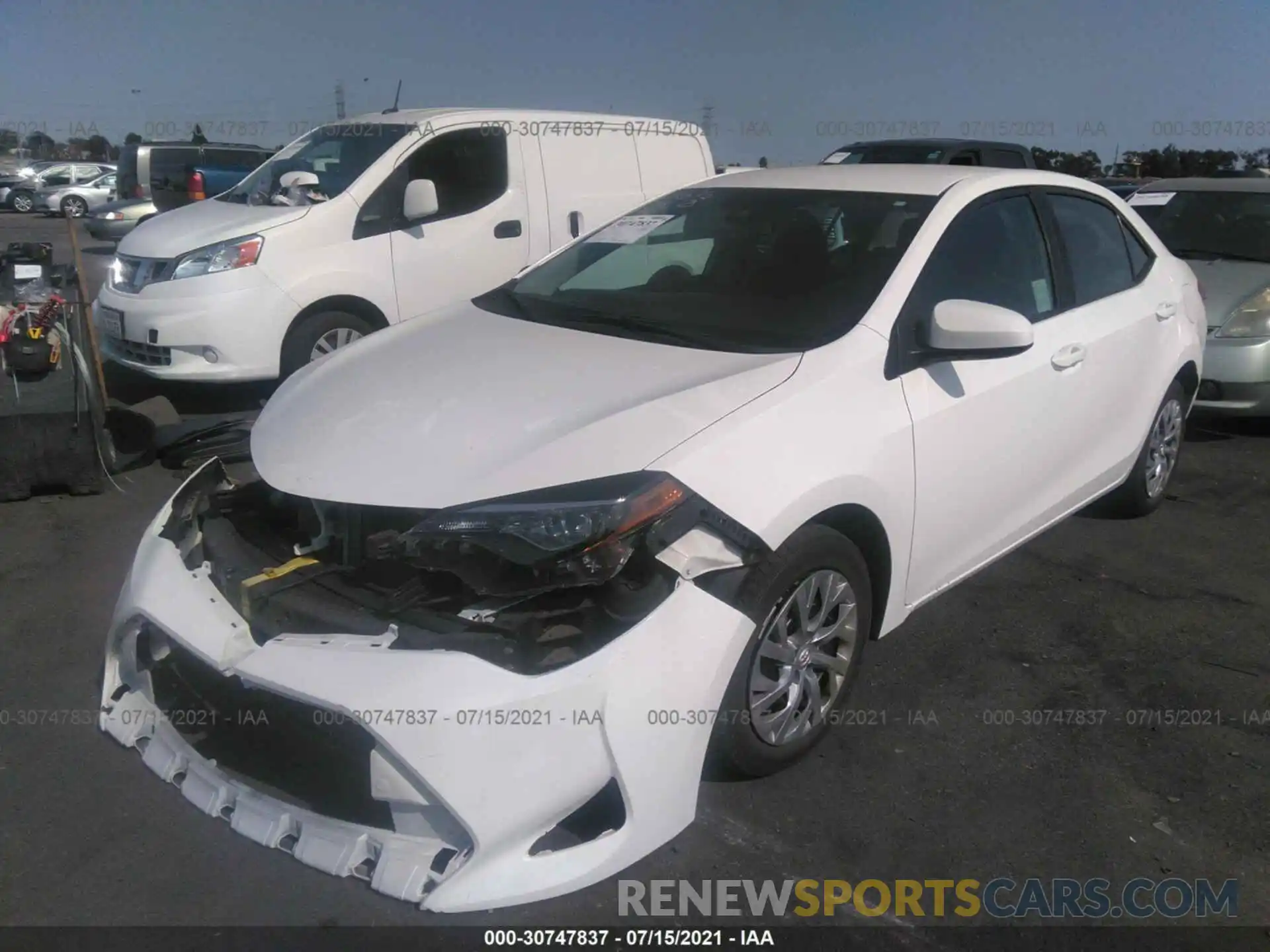 2 Photograph of a damaged car 2T1BURHE4KC180965 TOYOTA COROLLA 2019