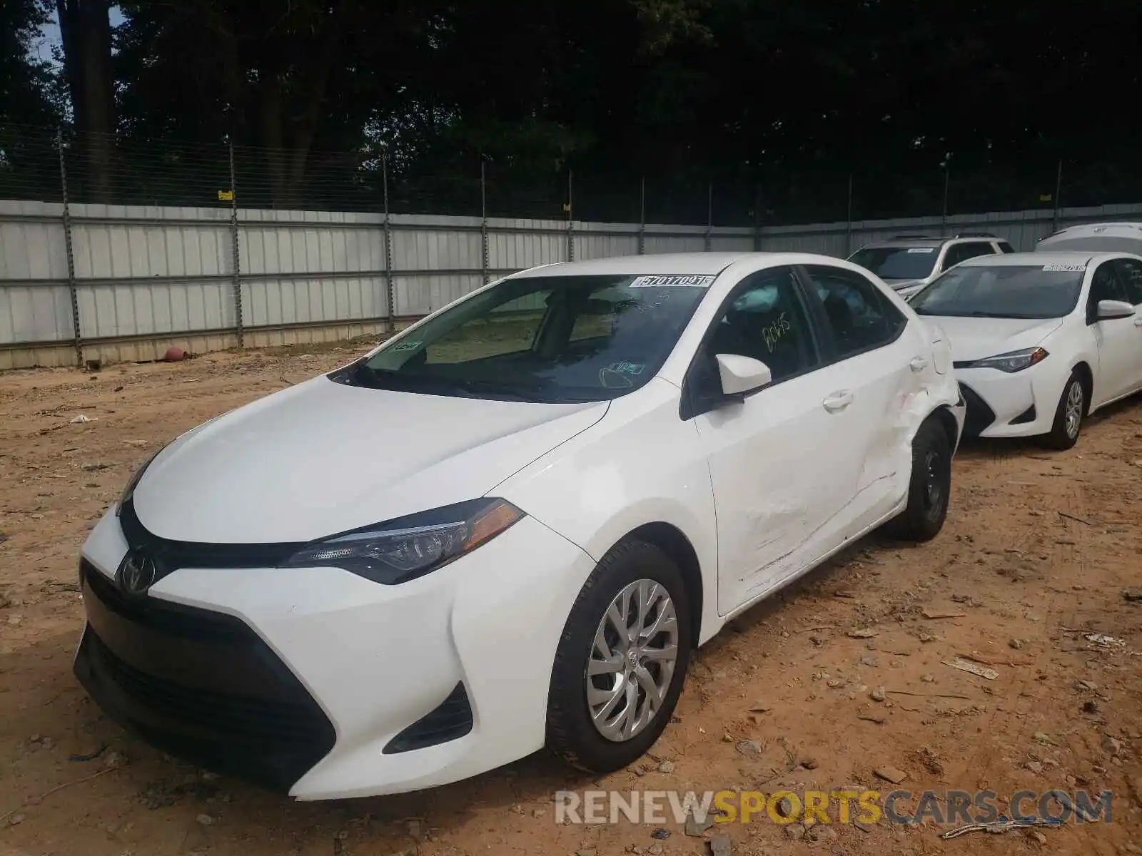 2 Photograph of a damaged car 2T1BURHE4KC181839 TOYOTA COROLLA 2019