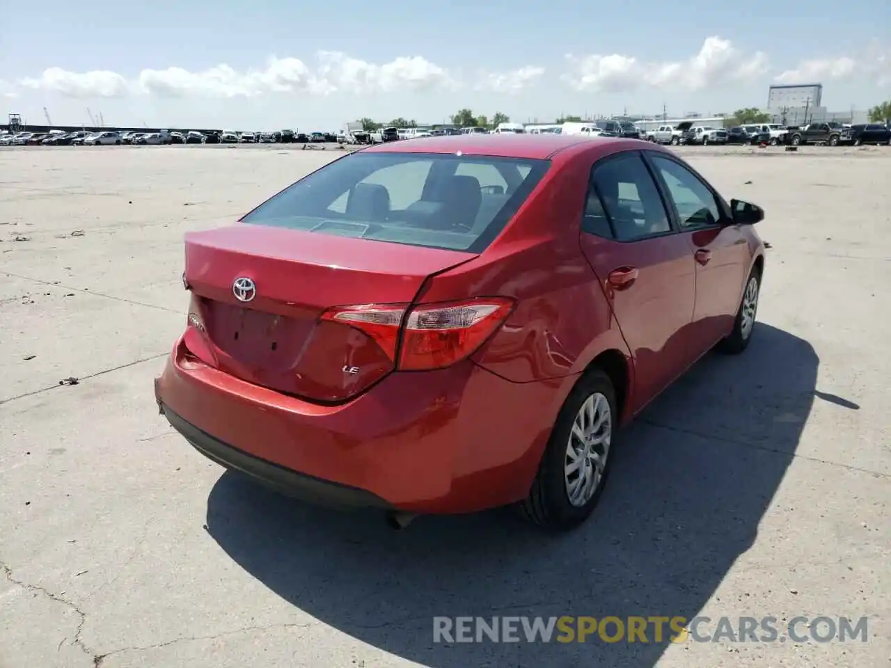 4 Photograph of a damaged car 2T1BURHE4KC181856 TOYOTA COROLLA 2019