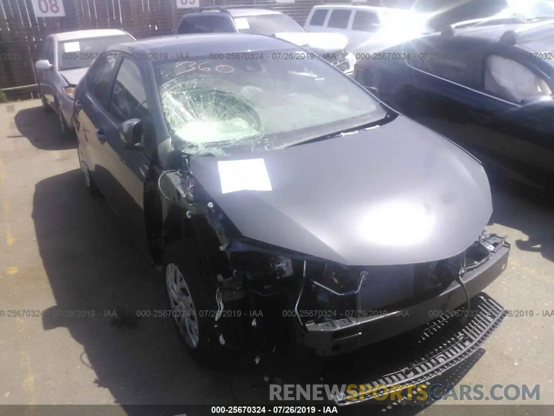 6 Photograph of a damaged car 2T1BURHE4KC182358 TOYOTA COROLLA 2019