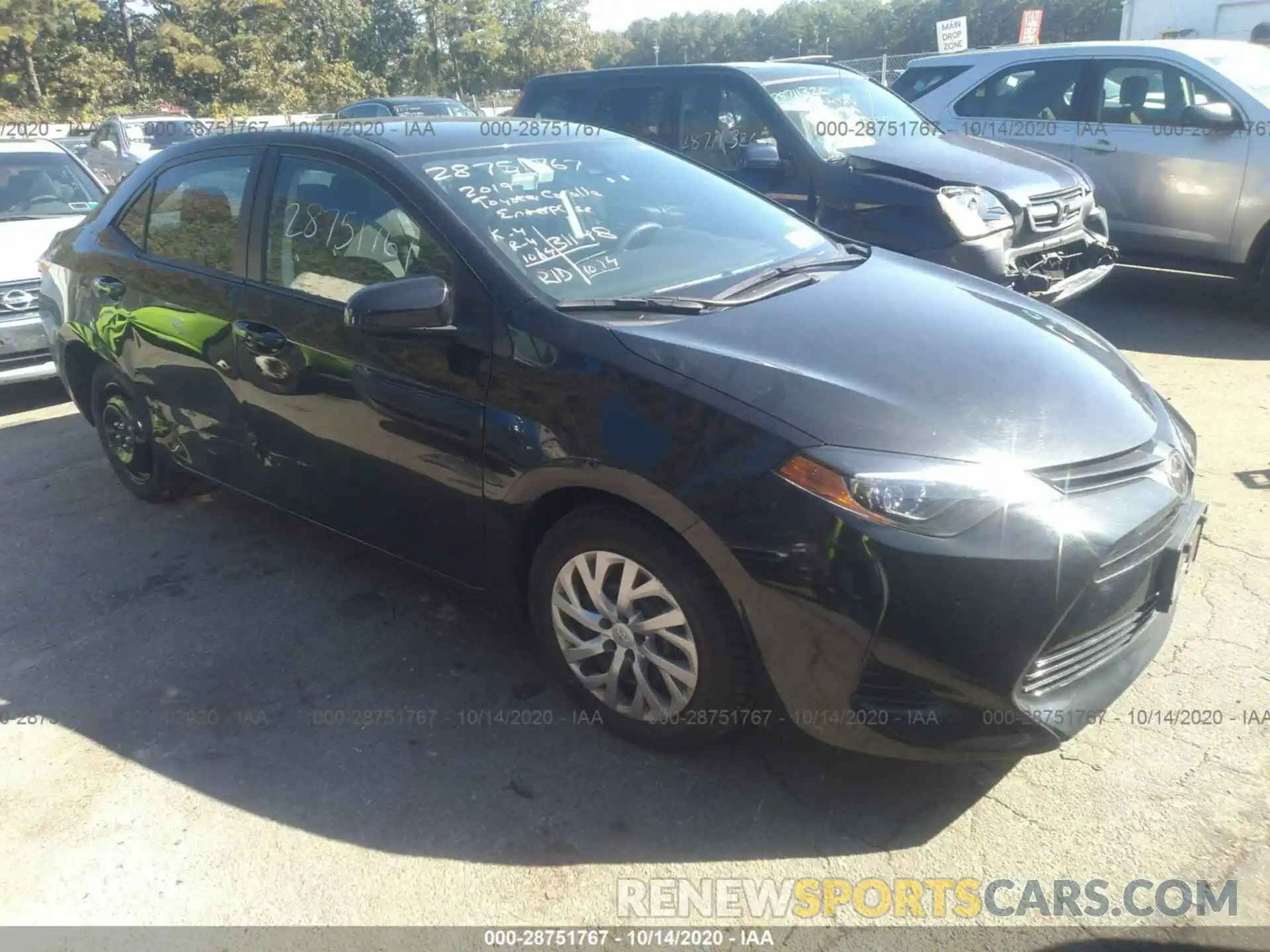 1 Photograph of a damaged car 2T1BURHE4KC182487 TOYOTA COROLLA 2019