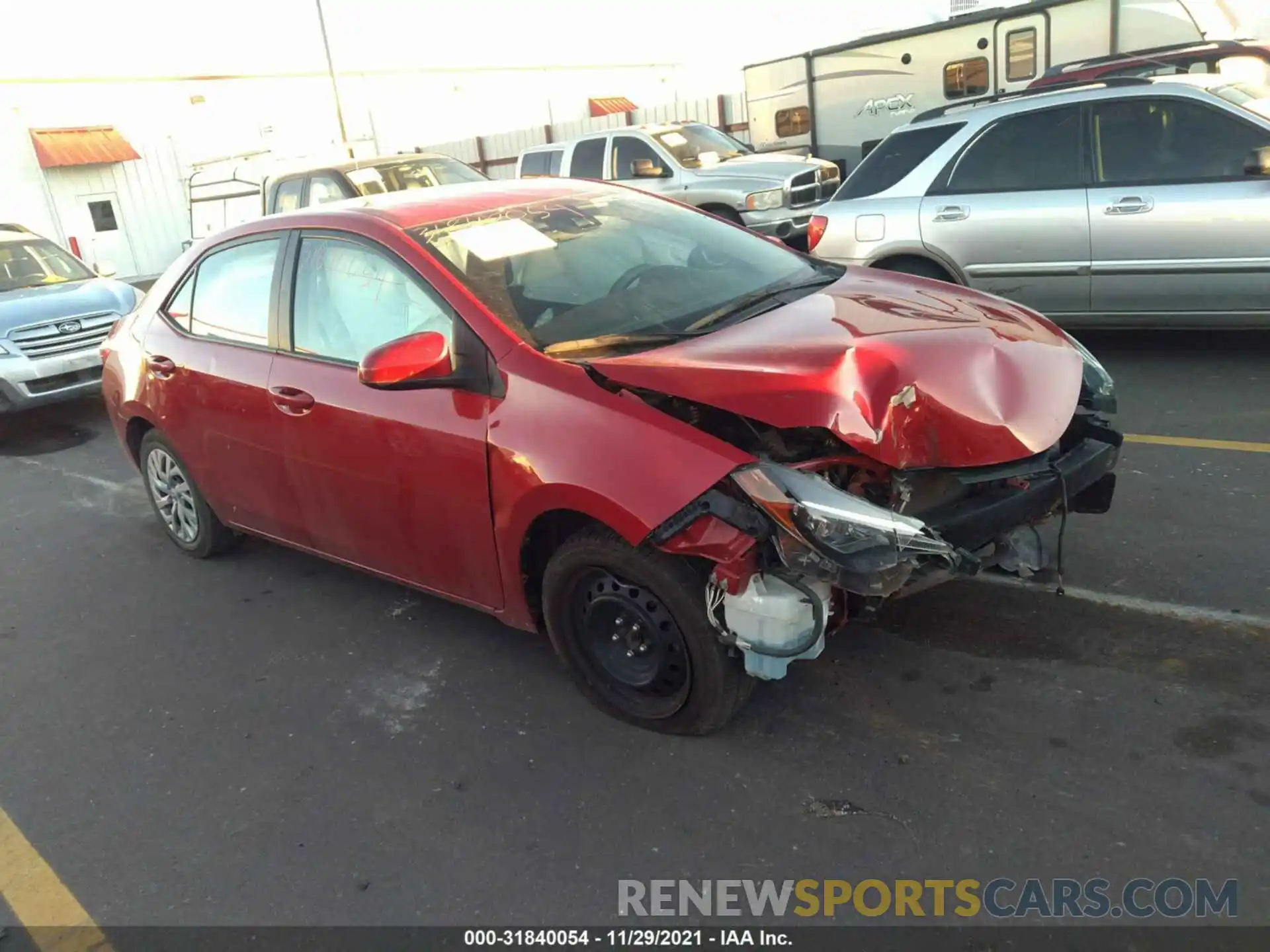 1 Photograph of a damaged car 2T1BURHE4KC182490 TOYOTA COROLLA 2019