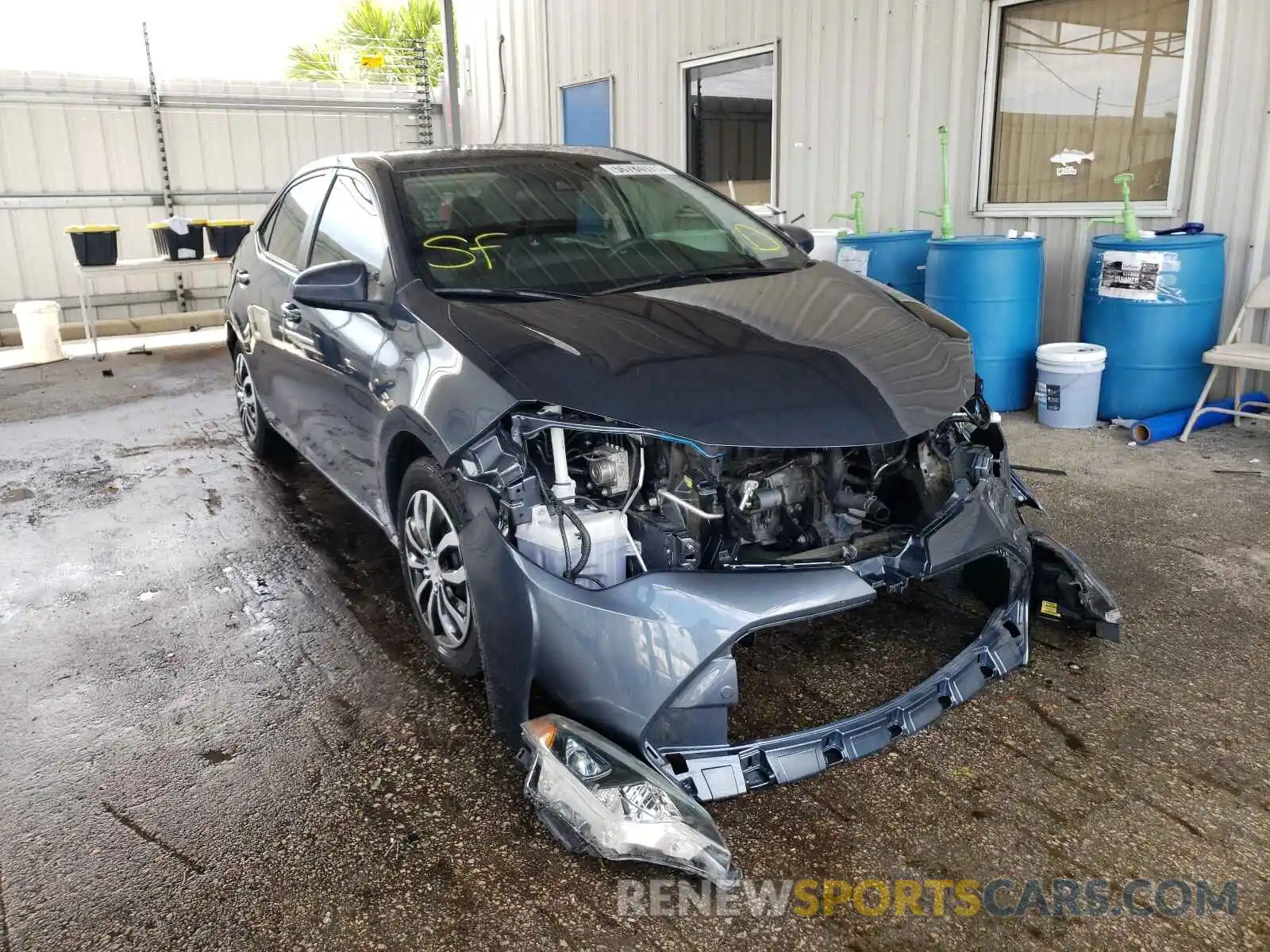 1 Photograph of a damaged car 2T1BURHE4KC182831 TOYOTA COROLLA 2019