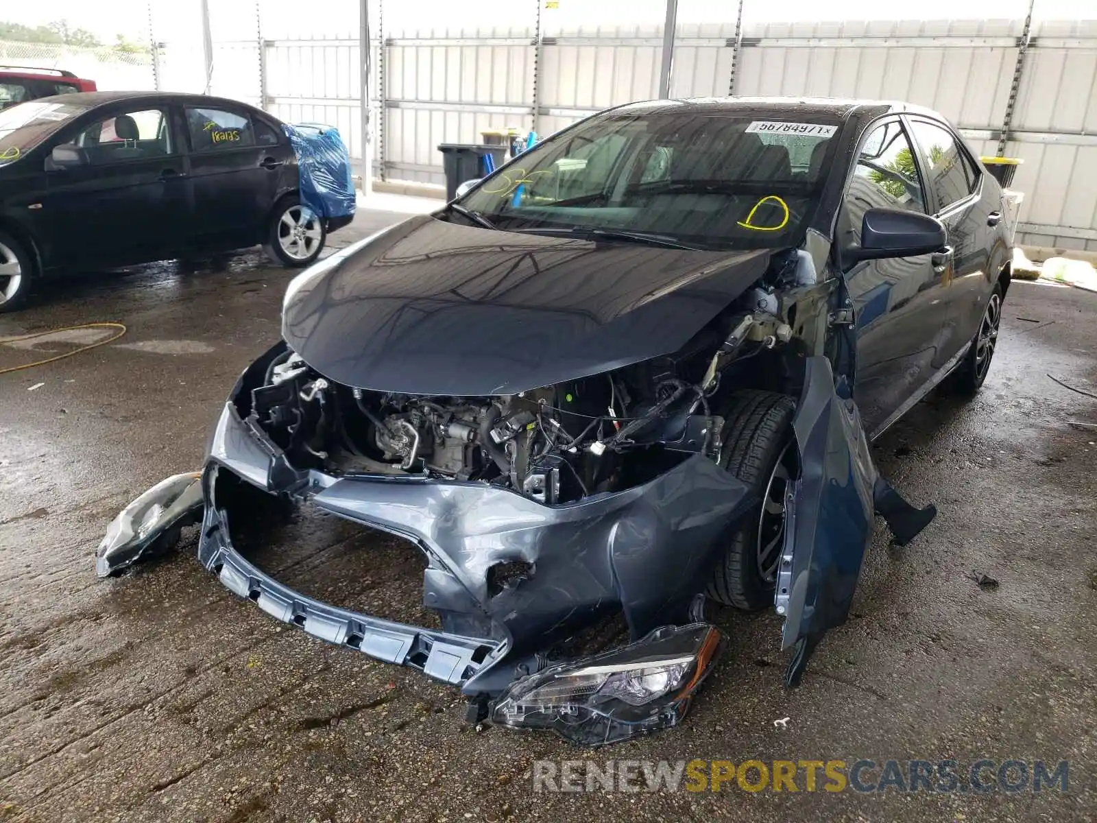 2 Photograph of a damaged car 2T1BURHE4KC182831 TOYOTA COROLLA 2019