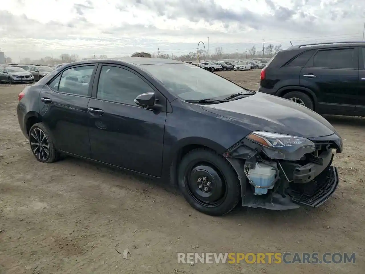 4 Photograph of a damaged car 2T1BURHE4KC183672 TOYOTA COROLLA 2019