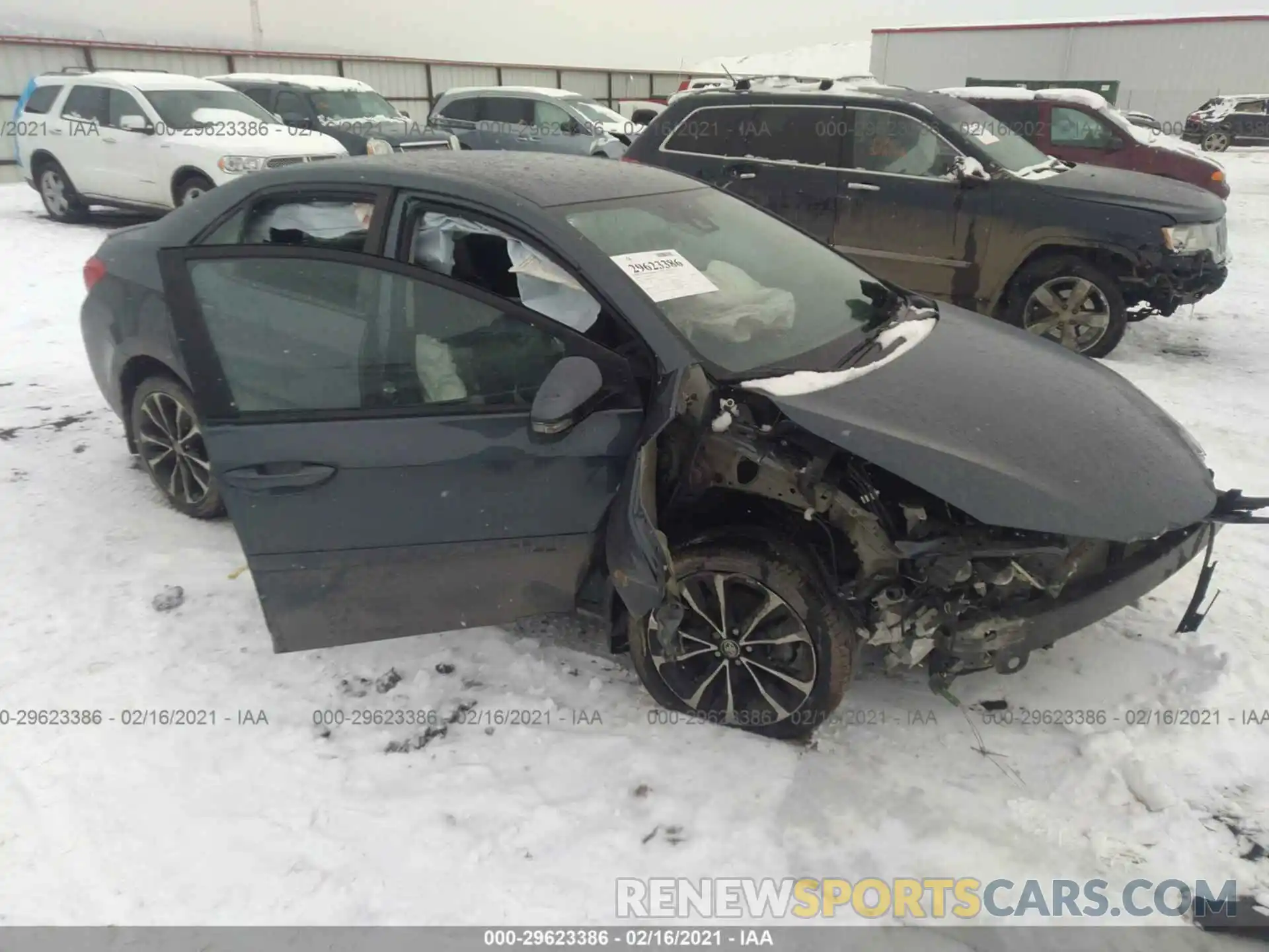 1 Photograph of a damaged car 2T1BURHE4KC183946 TOYOTA COROLLA 2019