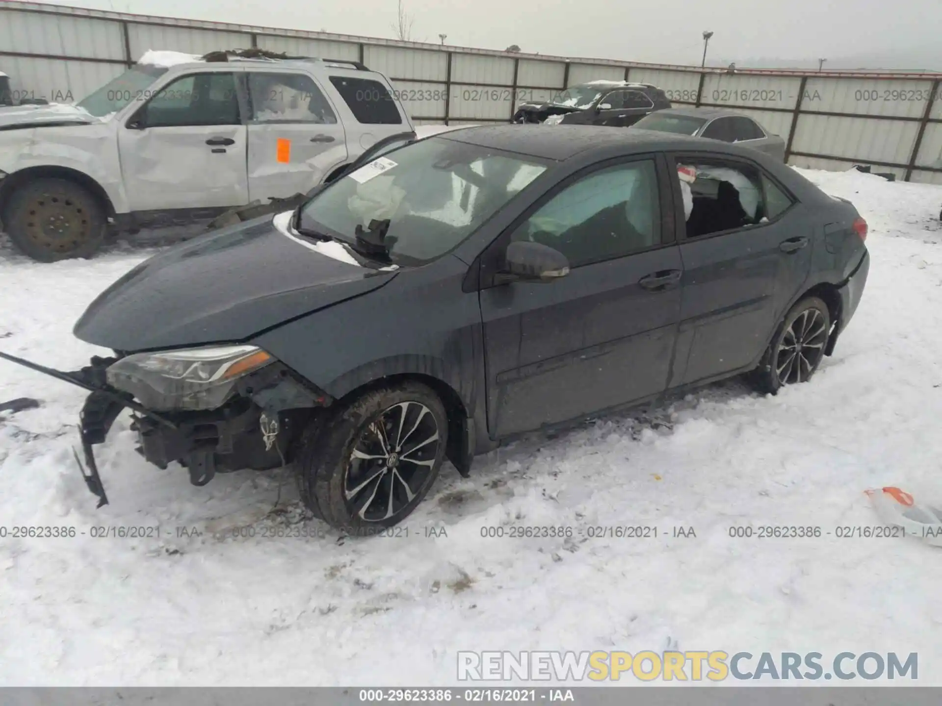 2 Photograph of a damaged car 2T1BURHE4KC183946 TOYOTA COROLLA 2019