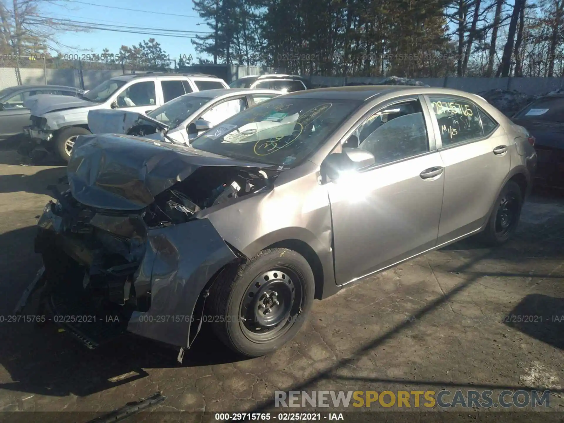 2 Photograph of a damaged car 2T1BURHE4KC184045 TOYOTA COROLLA 2019