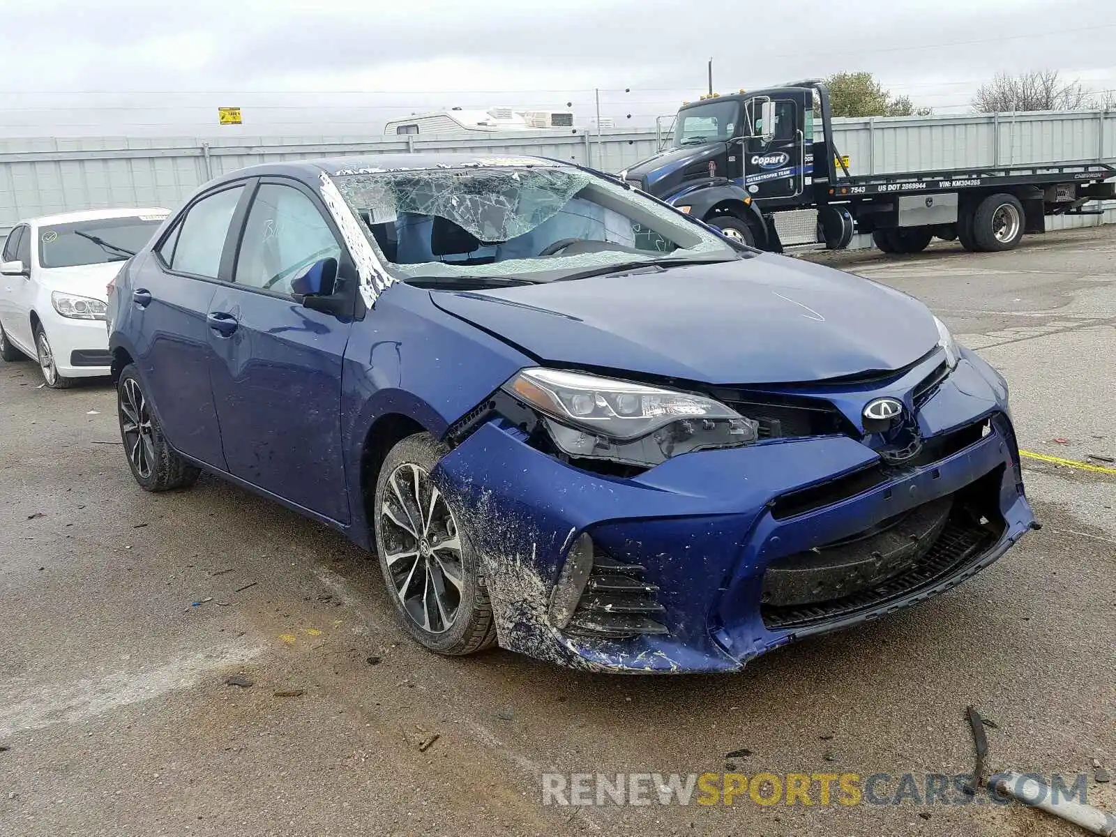 1 Photograph of a damaged car 2T1BURHE4KC184451 TOYOTA COROLLA 2019