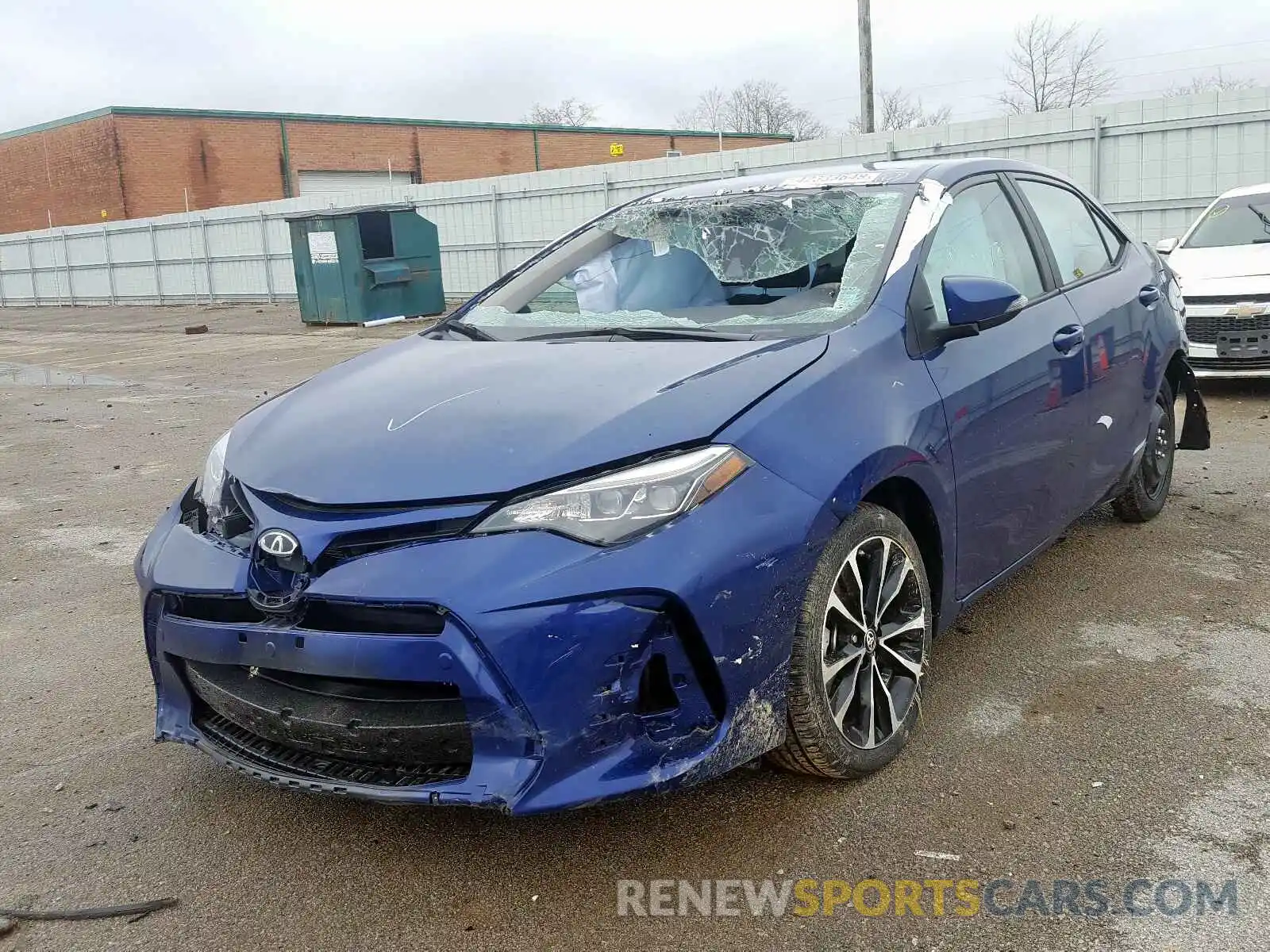 2 Photograph of a damaged car 2T1BURHE4KC184451 TOYOTA COROLLA 2019