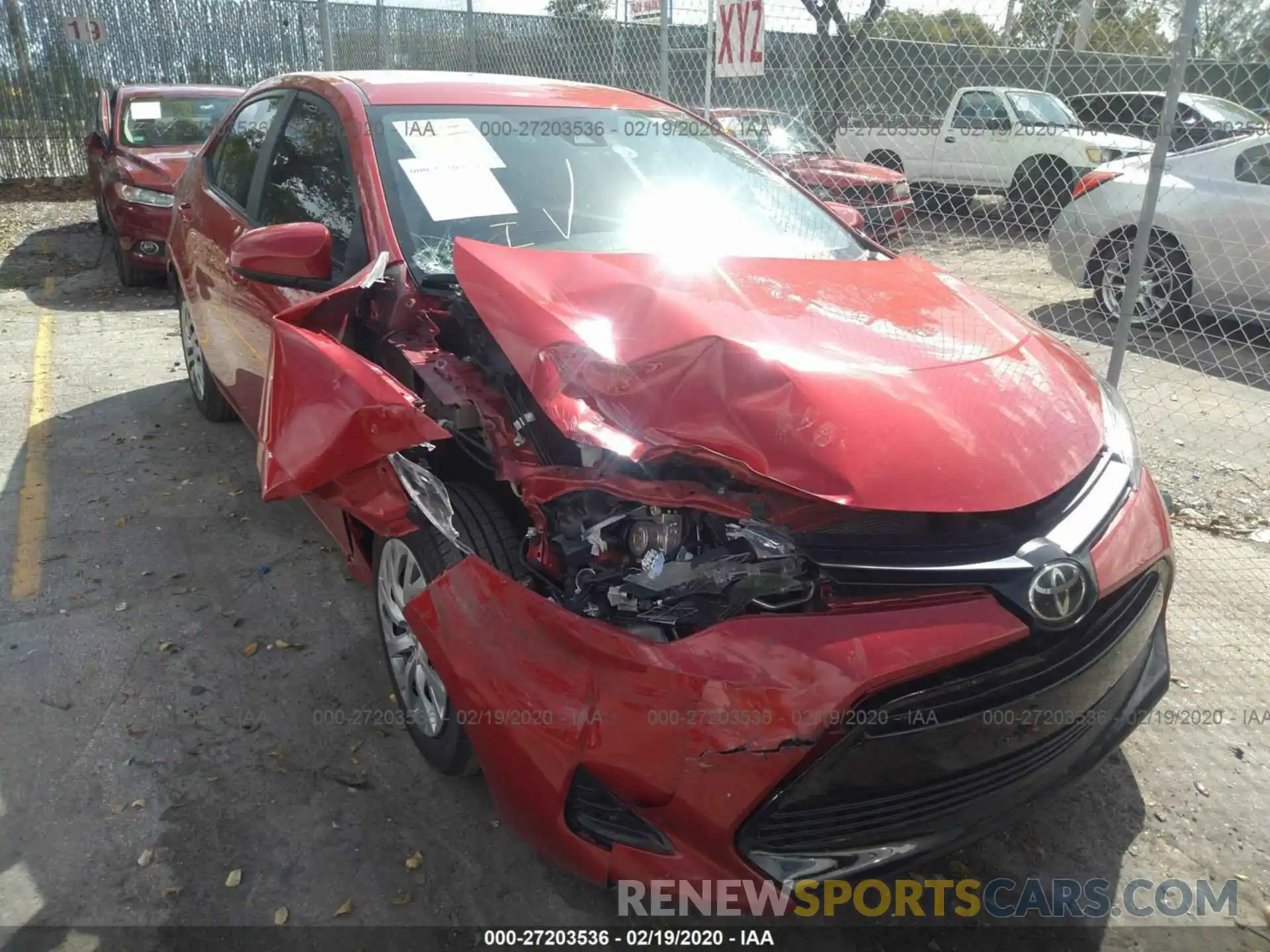 6 Photograph of a damaged car 2T1BURHE4KC184613 TOYOTA COROLLA 2019