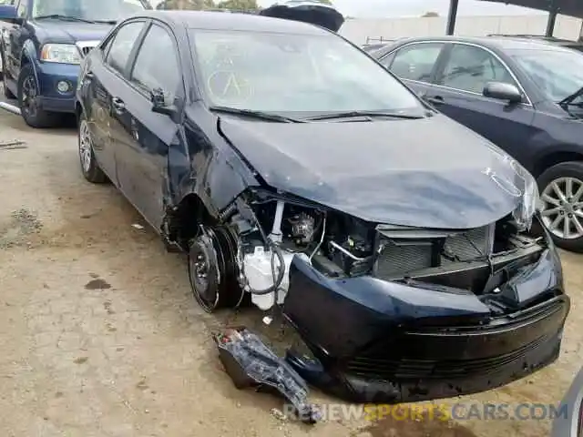 1 Photograph of a damaged car 2T1BURHE4KC184708 TOYOTA COROLLA 2019