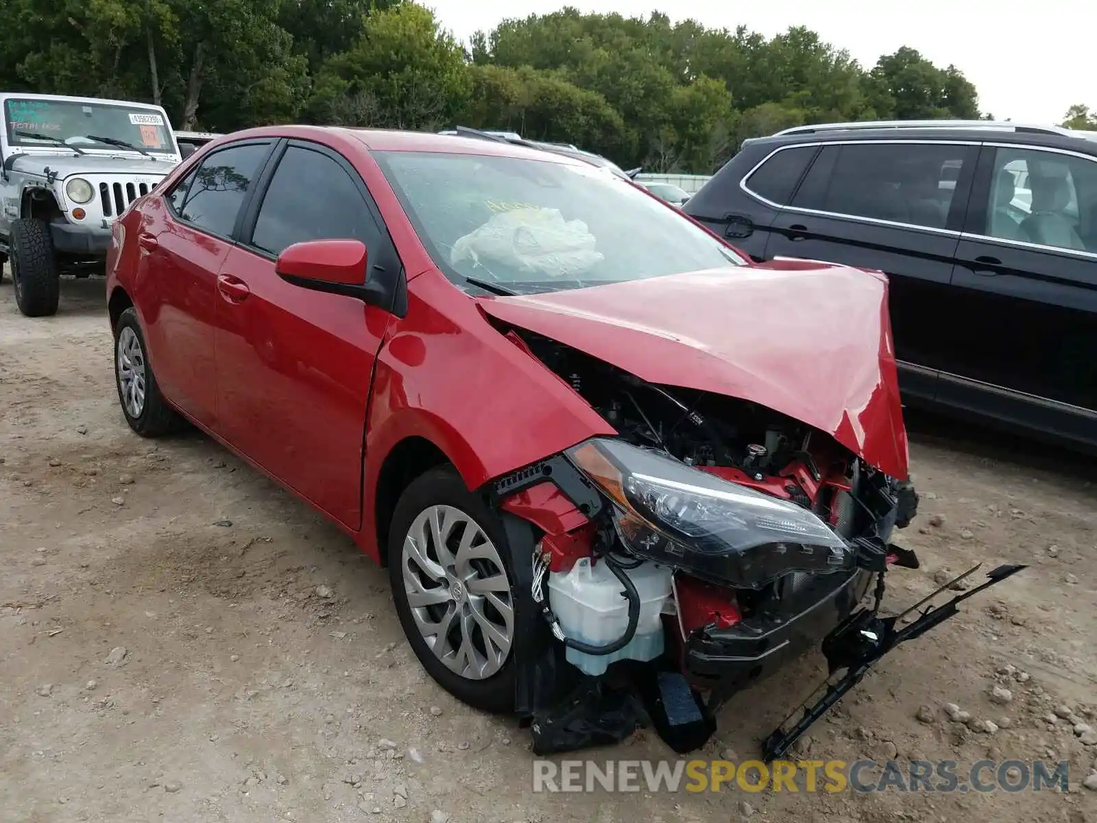 1 Photograph of a damaged car 2T1BURHE4KC185132 TOYOTA COROLLA 2019