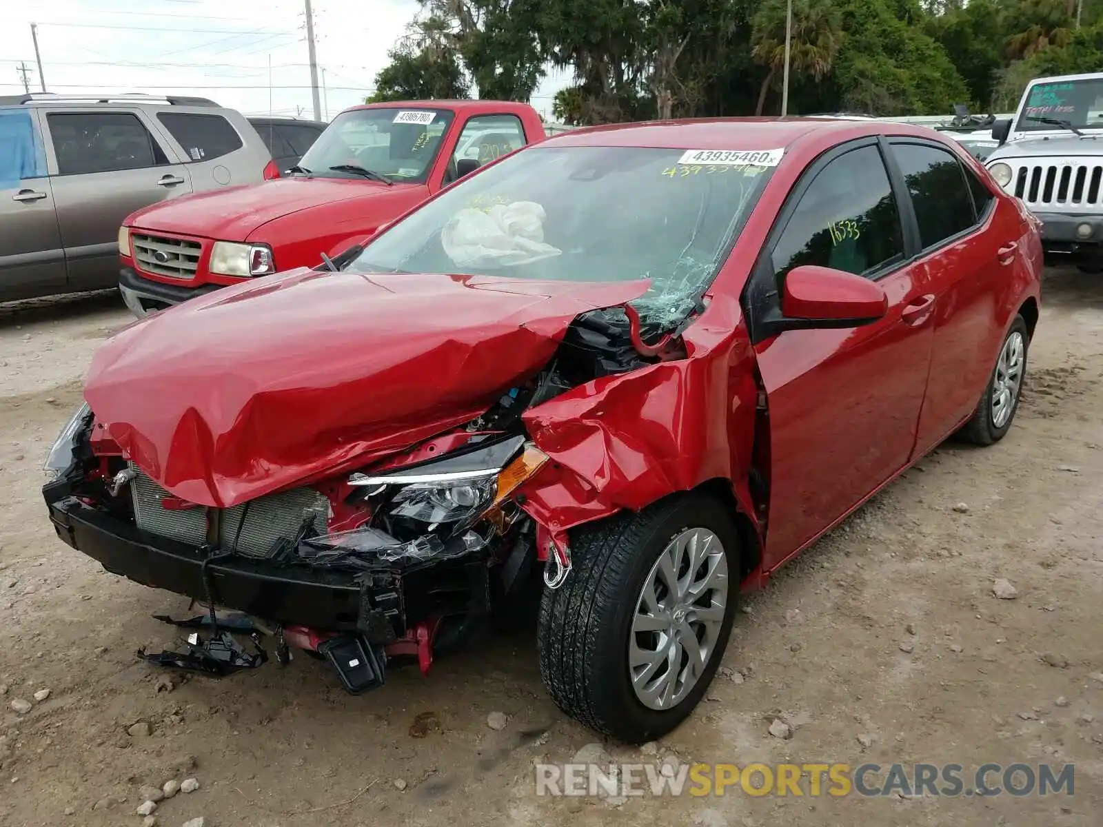 2 Photograph of a damaged car 2T1BURHE4KC185132 TOYOTA COROLLA 2019