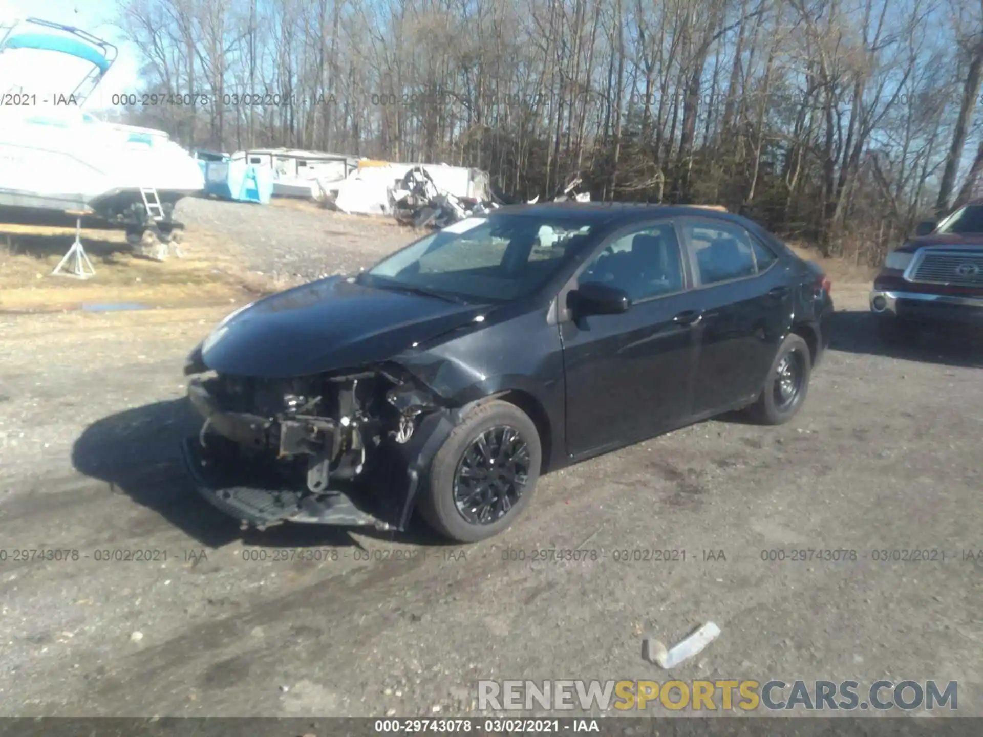 2 Photograph of a damaged car 2T1BURHE4KC185728 TOYOTA COROLLA 2019