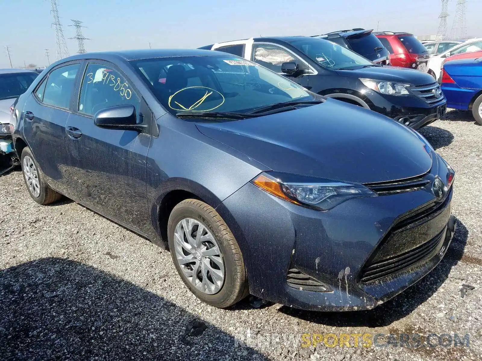 1 Photograph of a damaged car 2T1BURHE4KC186832 TOYOTA COROLLA 2019