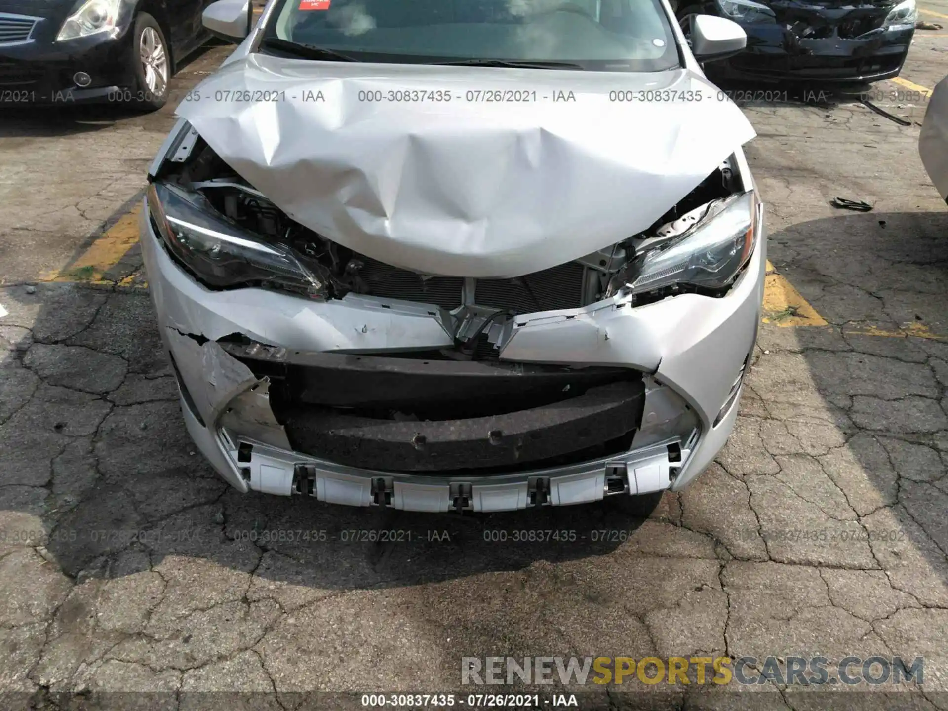 6 Photograph of a damaged car 2T1BURHE4KC187284 TOYOTA COROLLA 2019