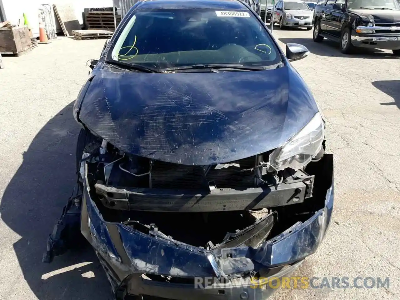 9 Photograph of a damaged car 2T1BURHE4KC187303 TOYOTA COROLLA 2019