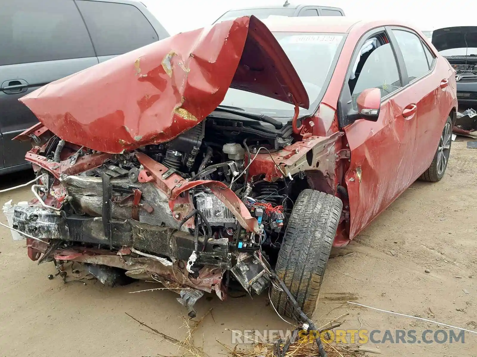 2 Photograph of a damaged car 2T1BURHE4KC187592 TOYOTA COROLLA 2019