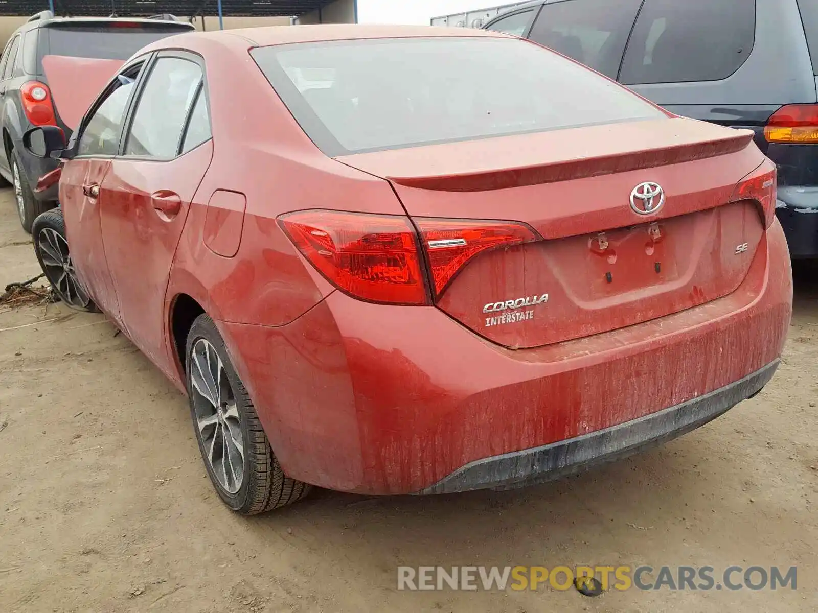 3 Photograph of a damaged car 2T1BURHE4KC187592 TOYOTA COROLLA 2019