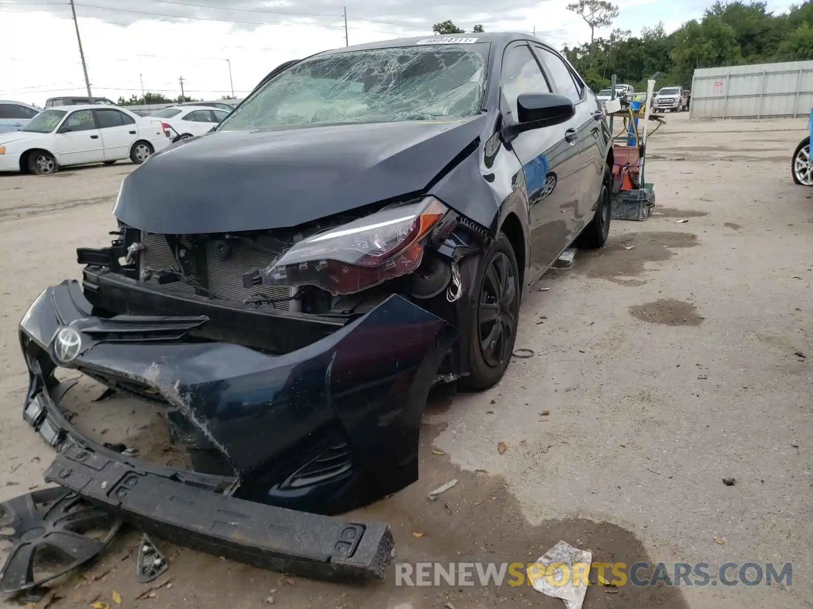 2 Photograph of a damaged car 2T1BURHE4KC187978 TOYOTA COROLLA 2019