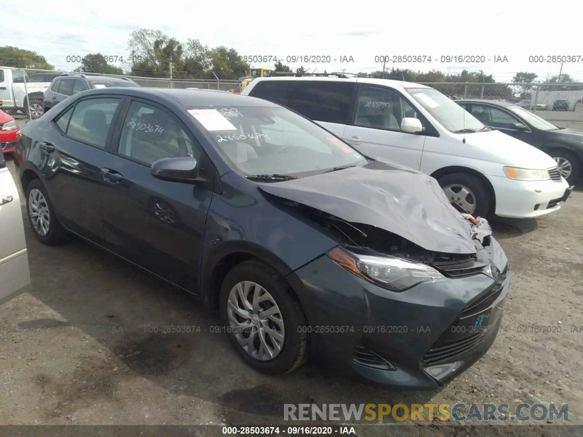 1 Photograph of a damaged car 2T1BURHE4KC188550 TOYOTA COROLLA 2019