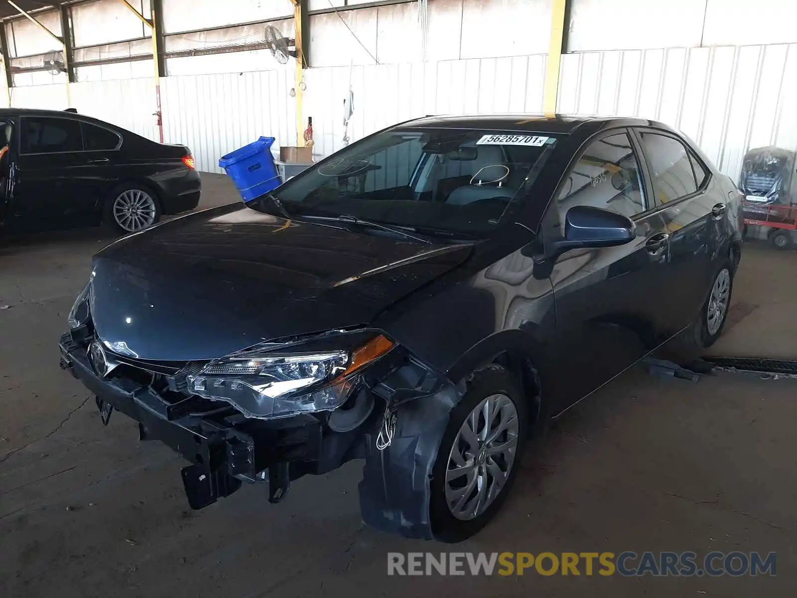 2 Photograph of a damaged car 2T1BURHE4KC188953 TOYOTA COROLLA 2019