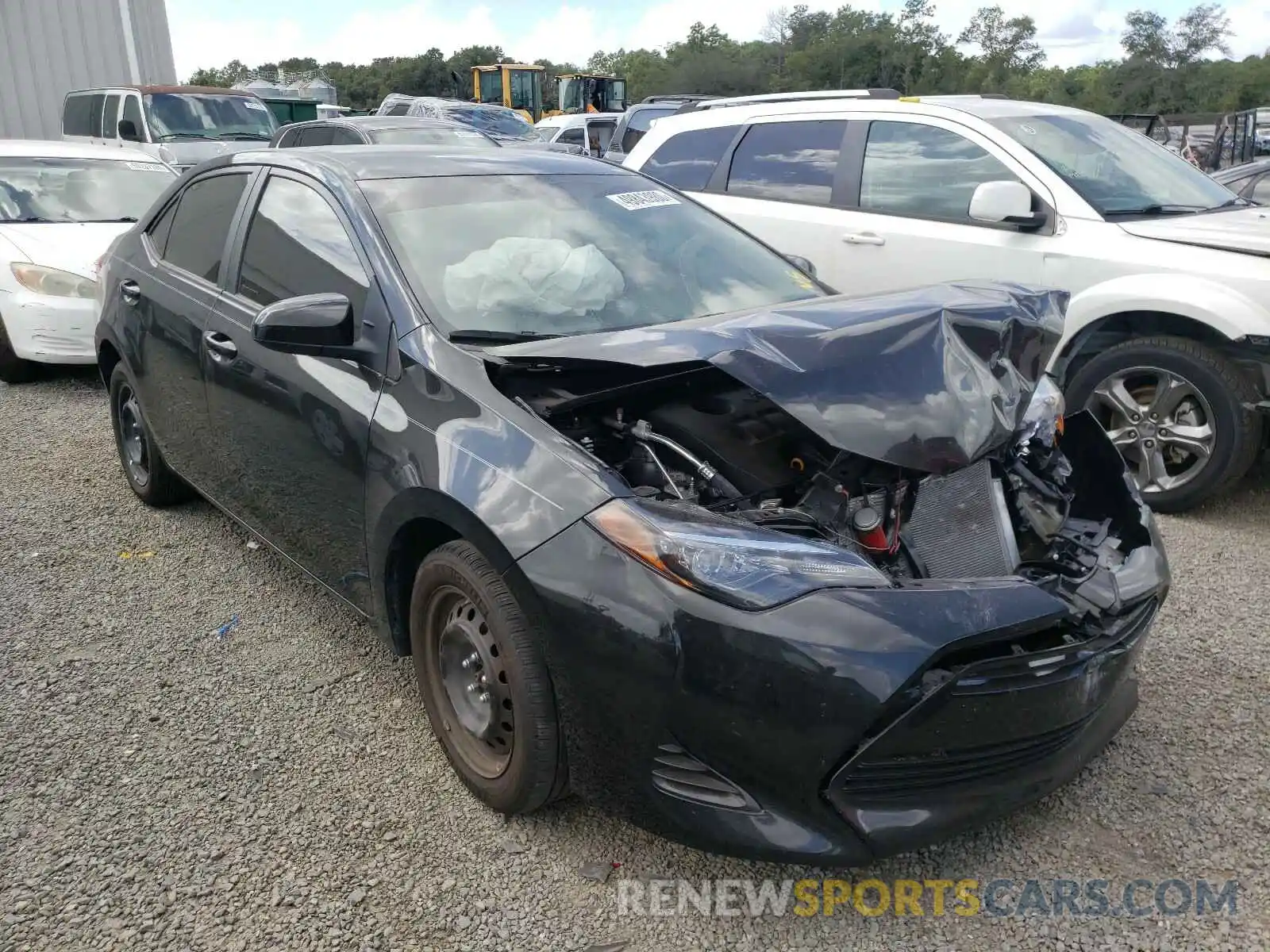 1 Photograph of a damaged car 2T1BURHE4KC189407 TOYOTA COROLLA 2019