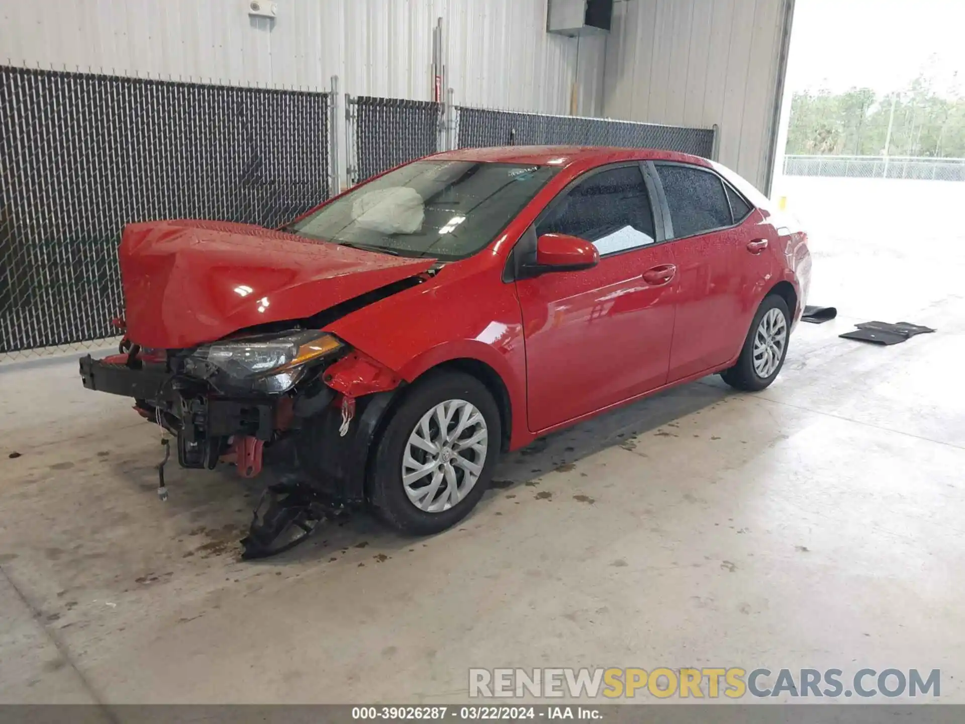 2 Photograph of a damaged car 2T1BURHE4KC189486 TOYOTA COROLLA 2019