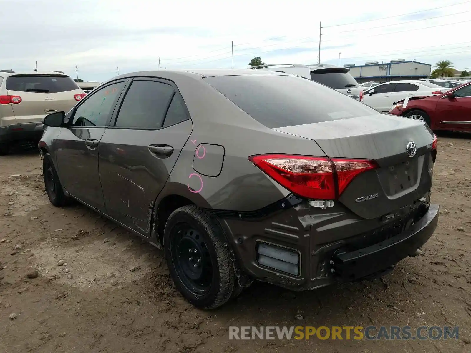 3 Photograph of a damaged car 2T1BURHE4KC190301 TOYOTA COROLLA 2019