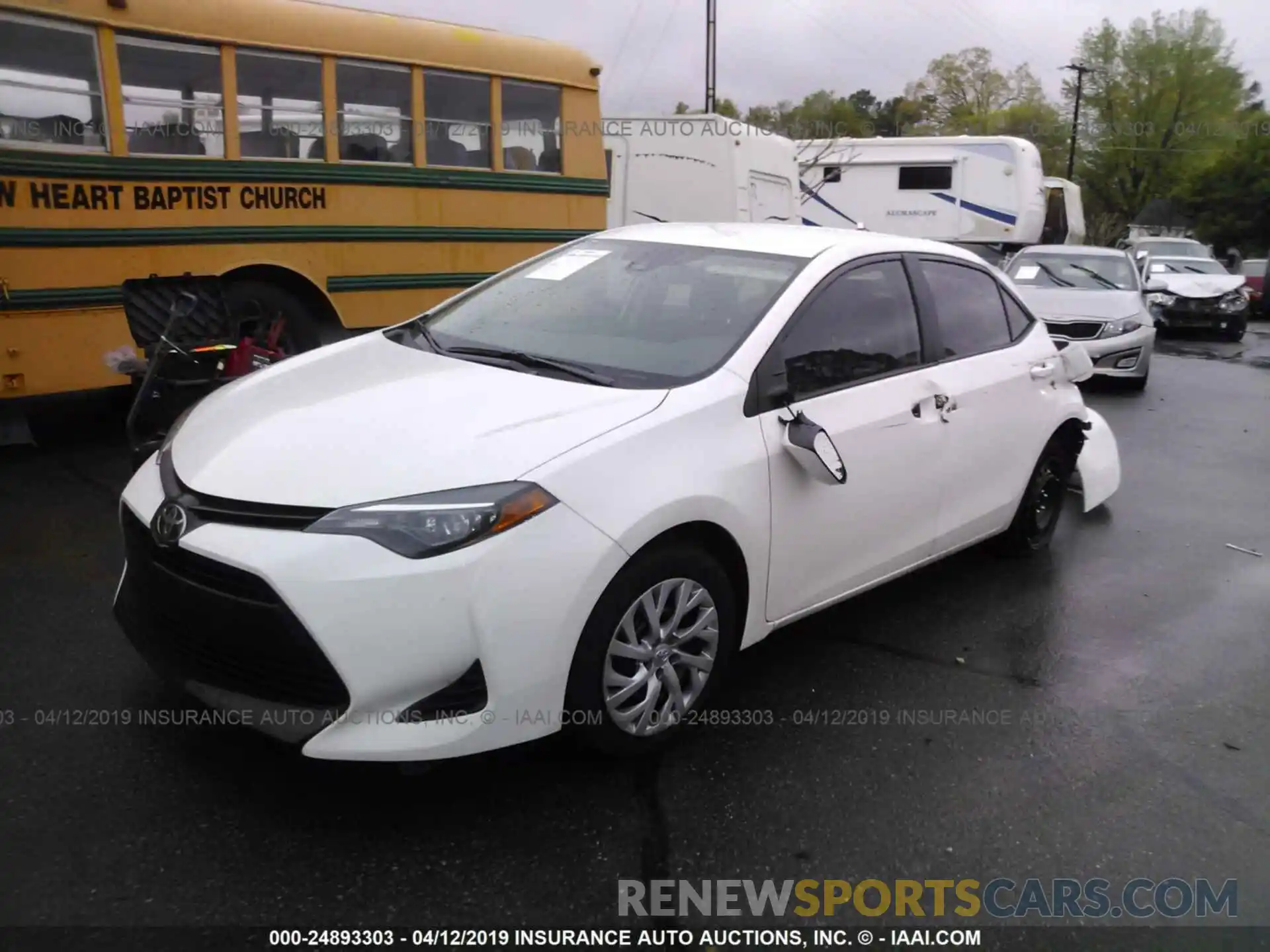 2 Photograph of a damaged car 2T1BURHE4KC191092 TOYOTA COROLLA 2019