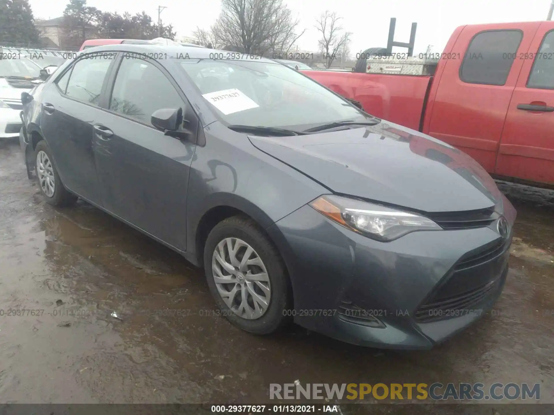 1 Photograph of a damaged car 2T1BURHE4KC191335 TOYOTA COROLLA 2019