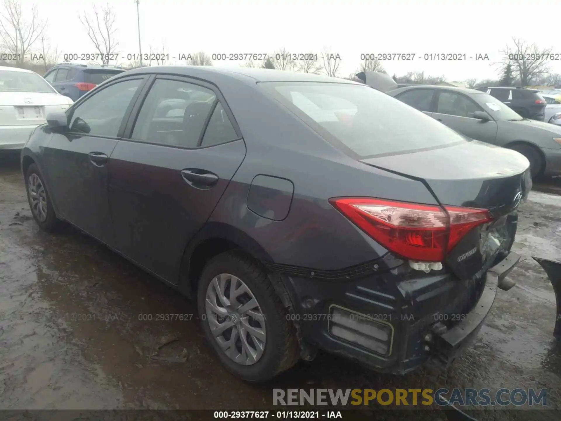 3 Photograph of a damaged car 2T1BURHE4KC191335 TOYOTA COROLLA 2019