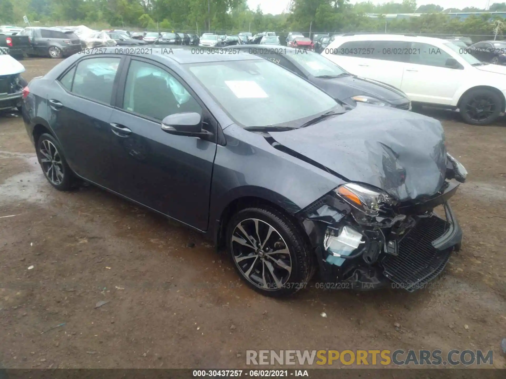 1 Photograph of a damaged car 2T1BURHE4KC191562 TOYOTA COROLLA 2019