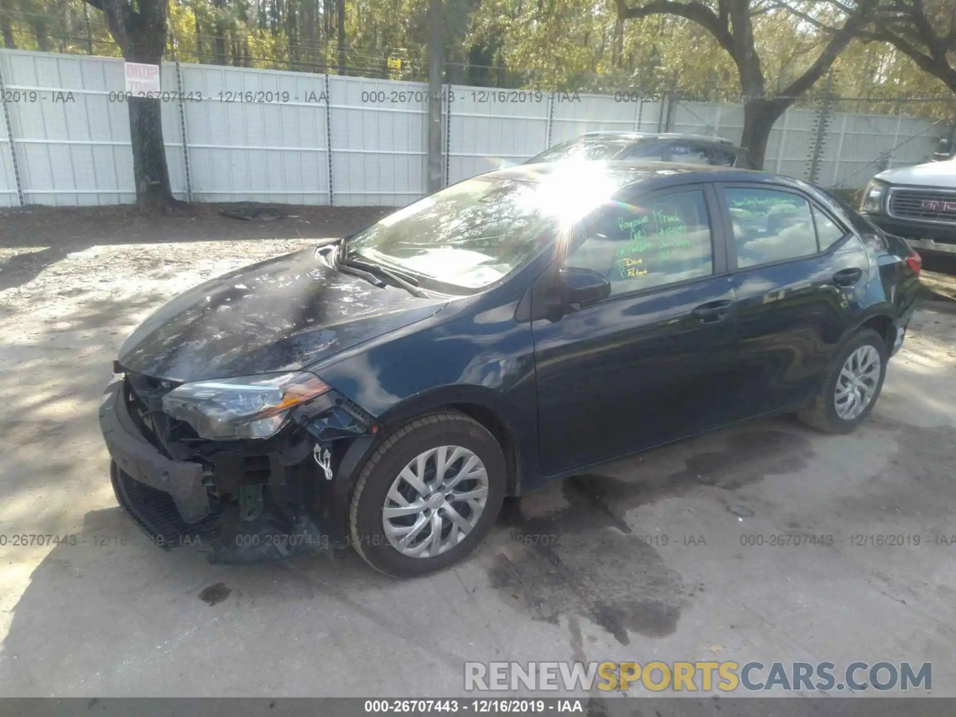 2 Photograph of a damaged car 2T1BURHE4KC191643 TOYOTA COROLLA 2019