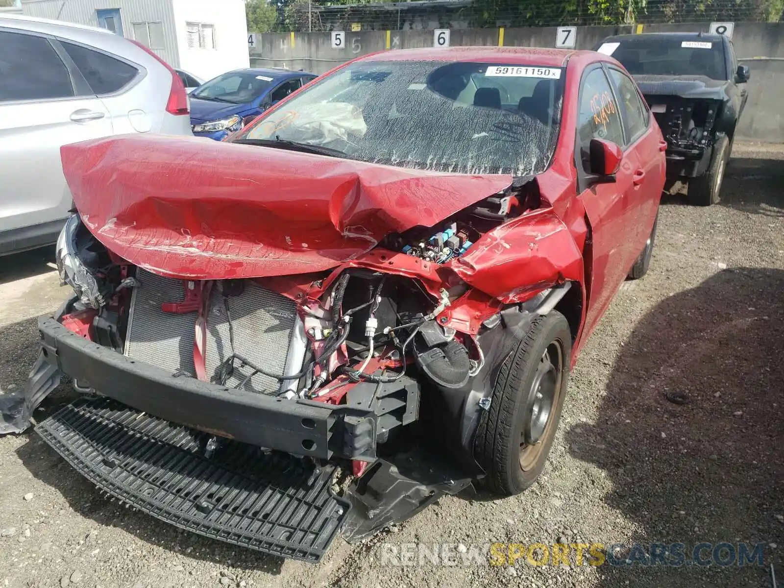 2 Photograph of a damaged car 2T1BURHE4KC192534 TOYOTA COROLLA 2019