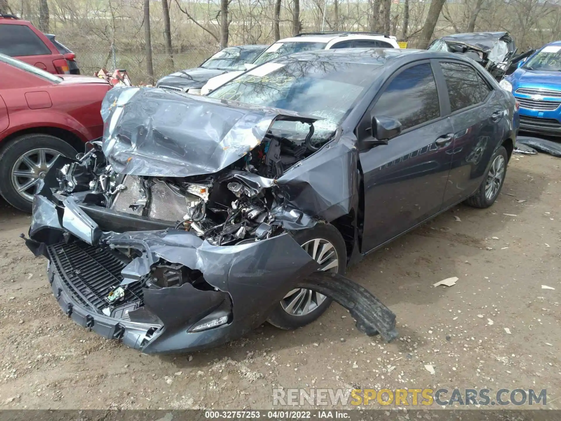 2 Photograph of a damaged car 2T1BURHE4KC192890 TOYOTA COROLLA 2019