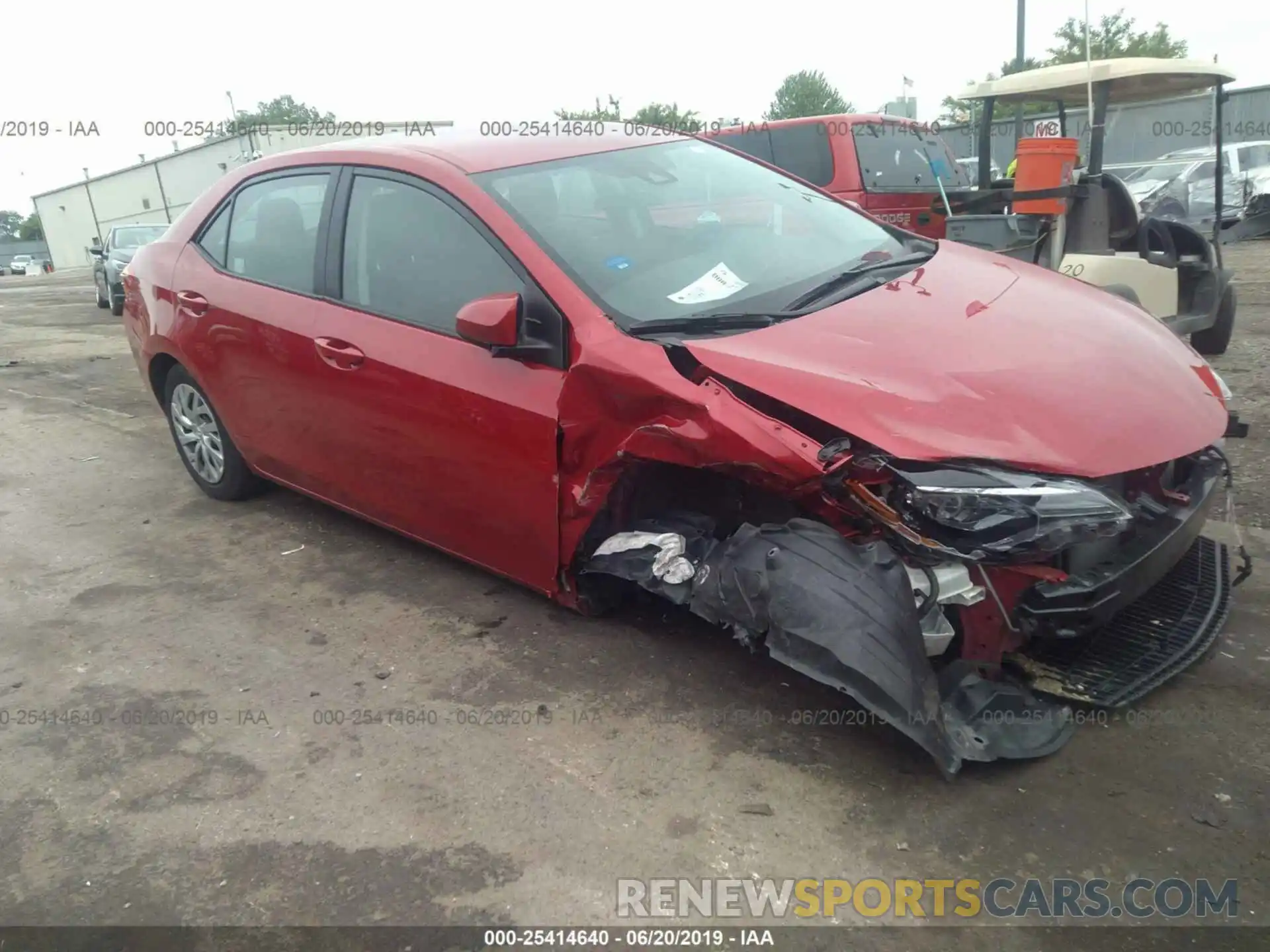 1 Photograph of a damaged car 2T1BURHE4KC193490 TOYOTA COROLLA 2019