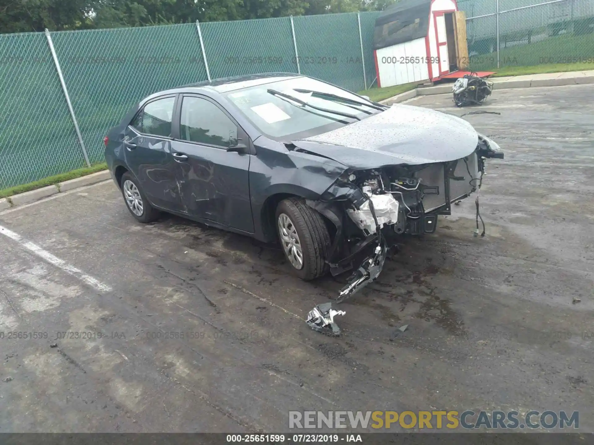 1 Photograph of a damaged car 2T1BURHE4KC194378 TOYOTA COROLLA 2019