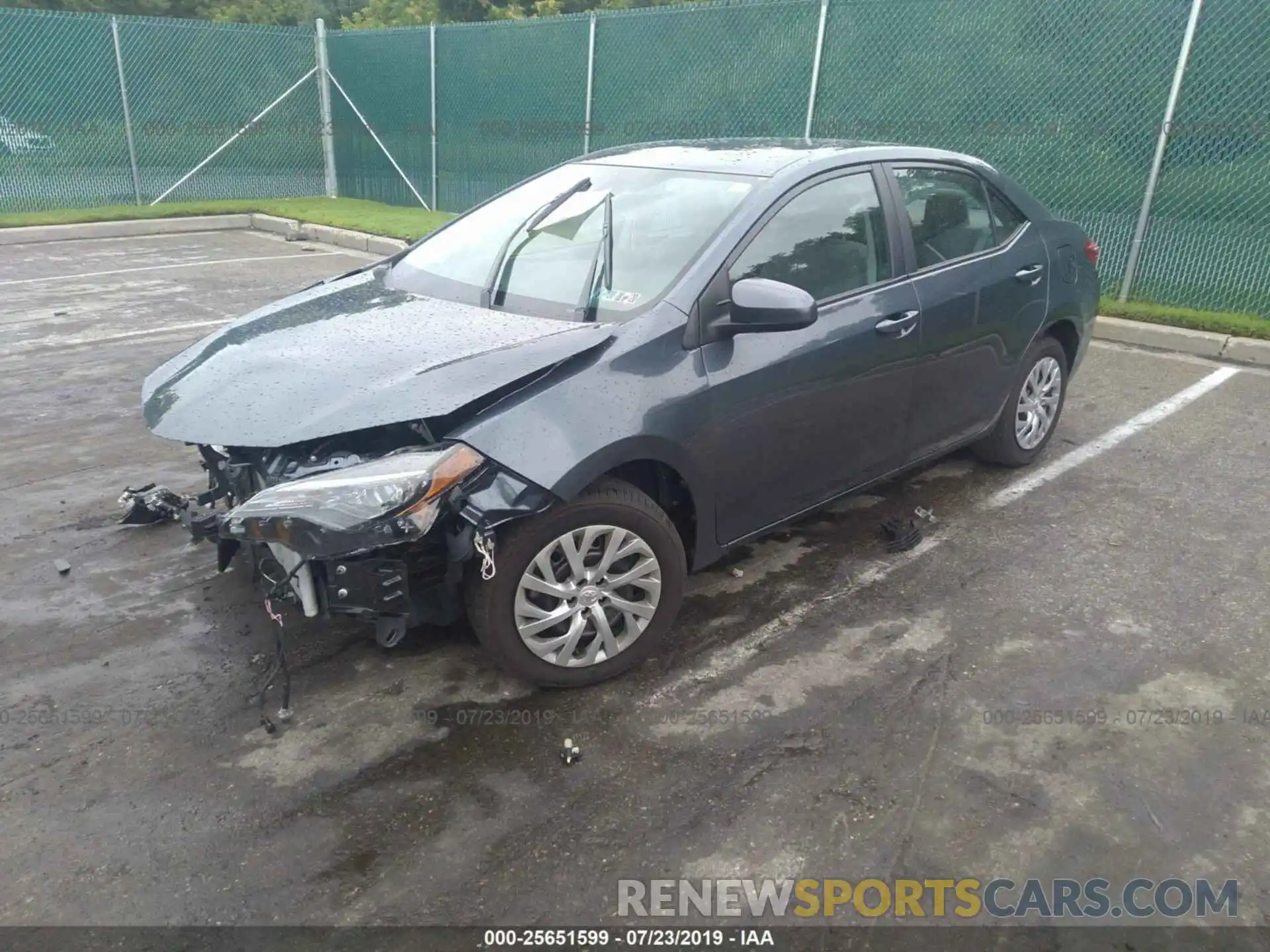 2 Photograph of a damaged car 2T1BURHE4KC194378 TOYOTA COROLLA 2019