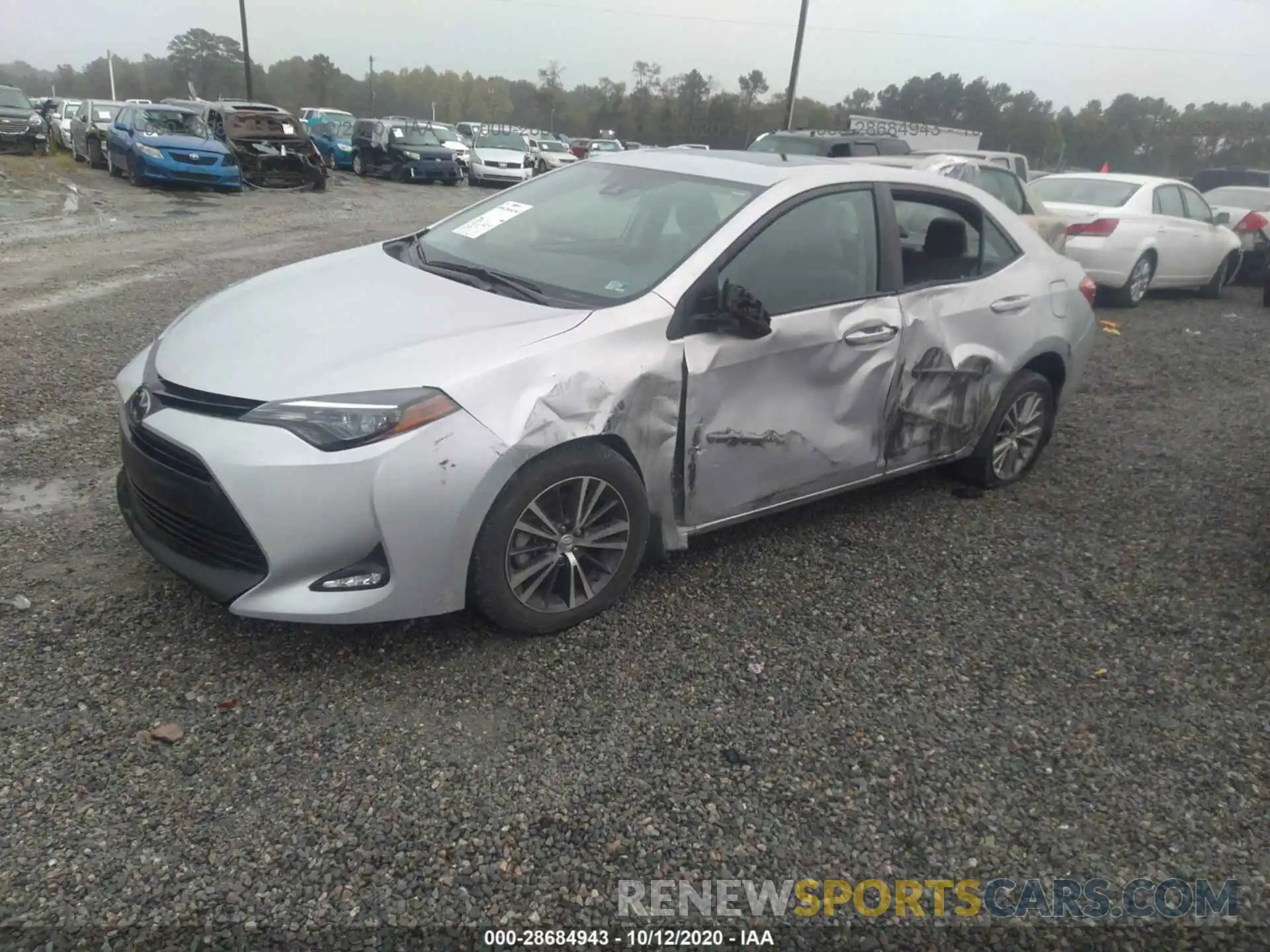 2 Photograph of a damaged car 2T1BURHE4KC194431 TOYOTA COROLLA 2019