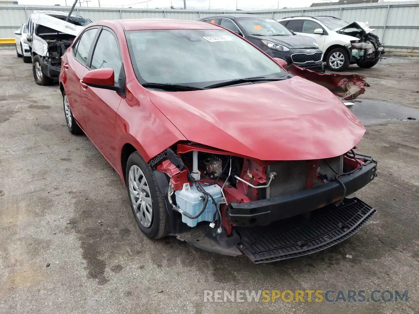 1 Photograph of a damaged car 2T1BURHE4KC194526 TOYOTA COROLLA 2019