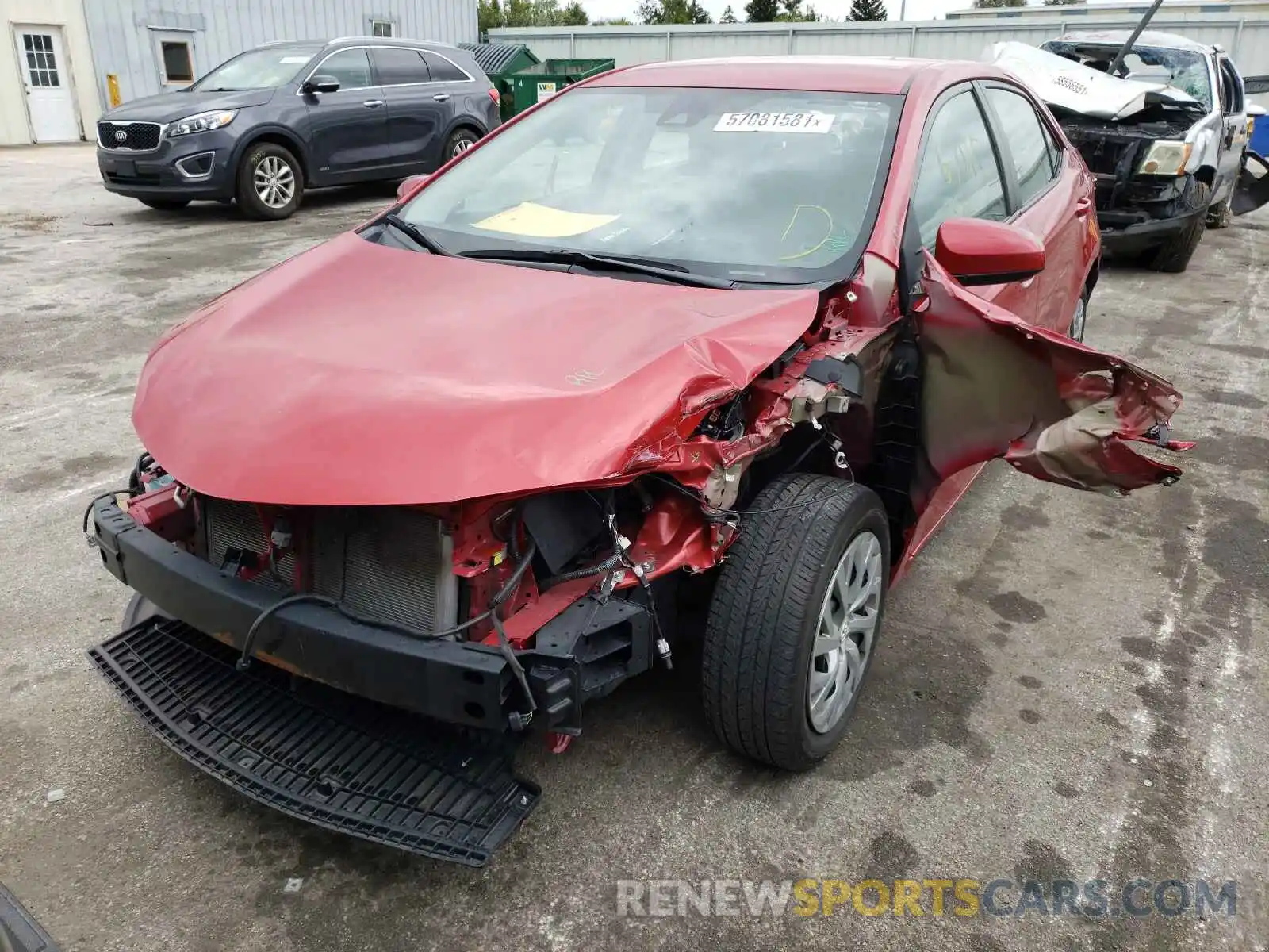 9 Photograph of a damaged car 2T1BURHE4KC194526 TOYOTA COROLLA 2019