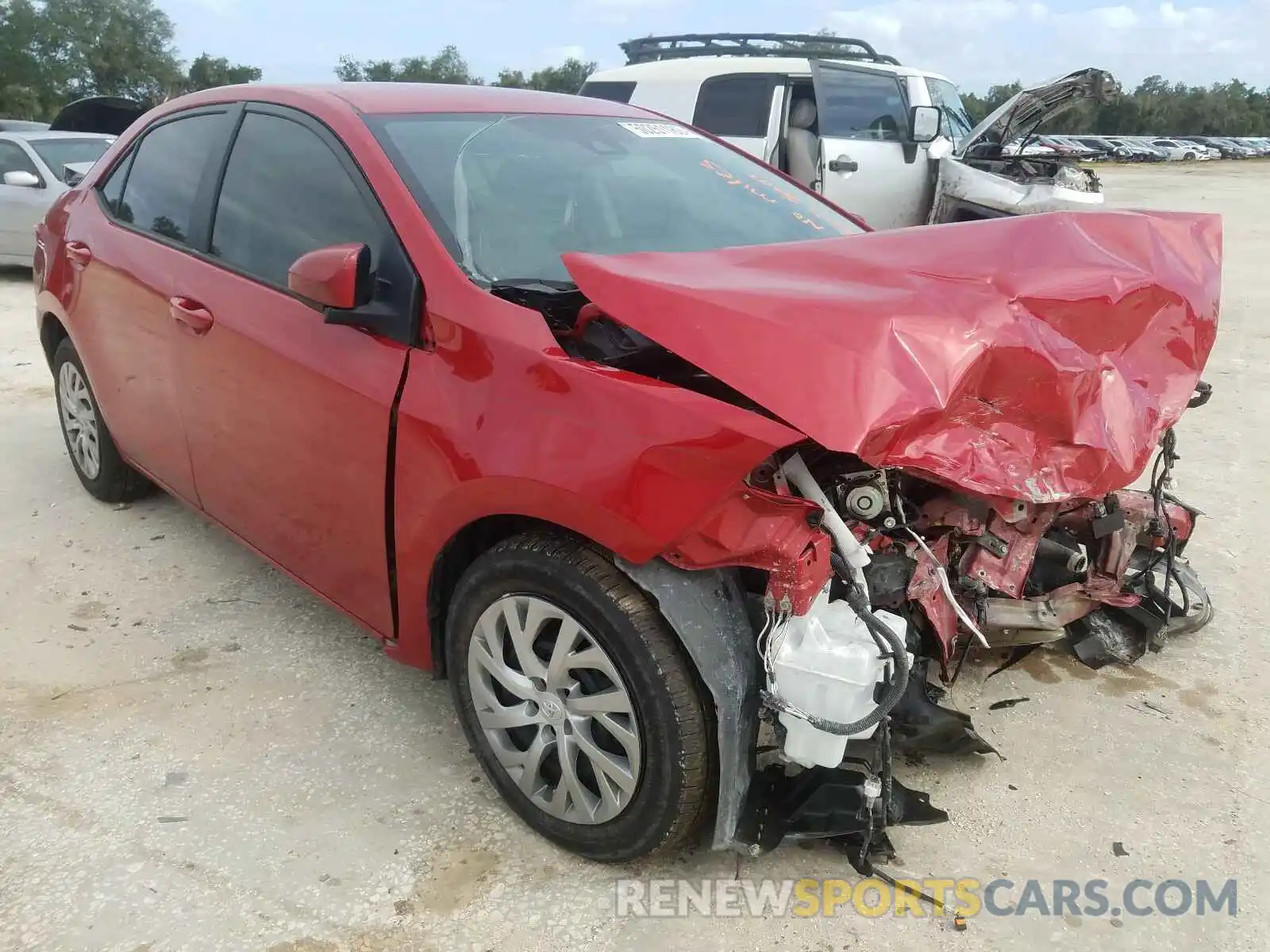 1 Photograph of a damaged car 2T1BURHE4KC195207 TOYOTA COROLLA 2019